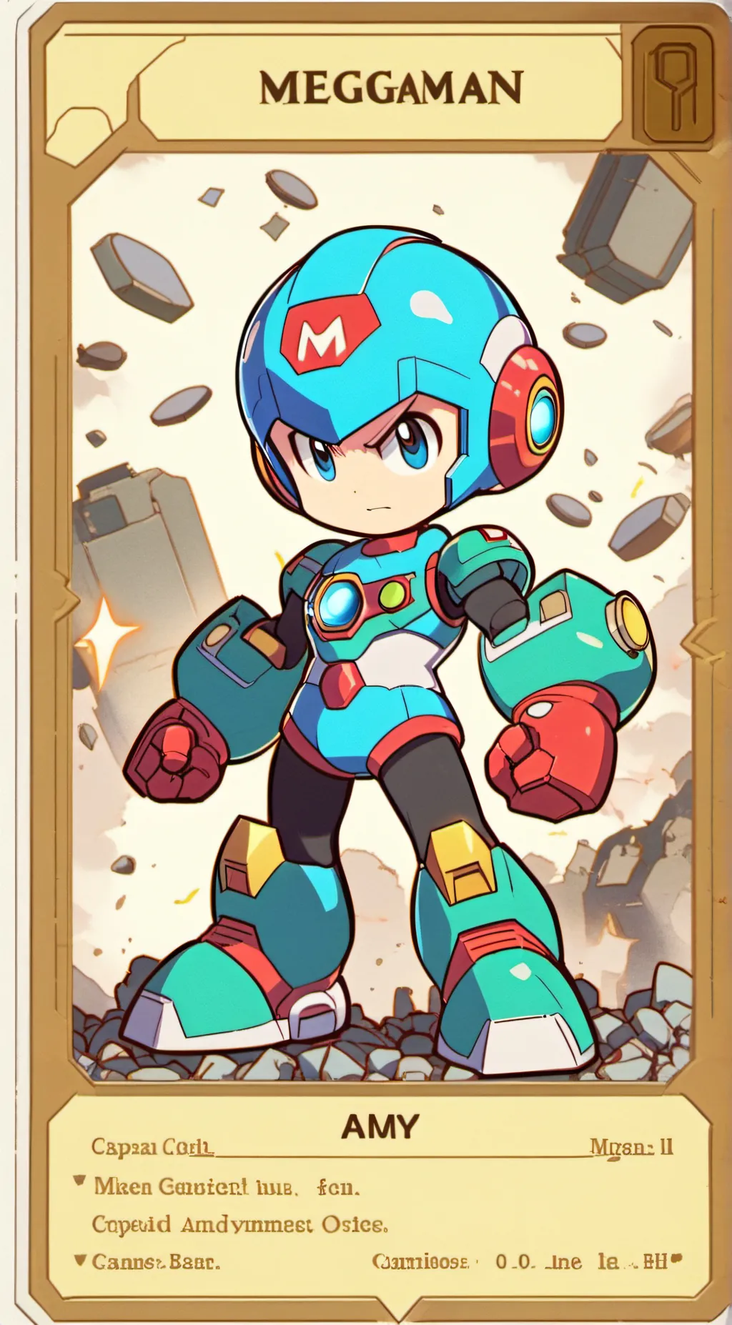 ai character: Megaman background