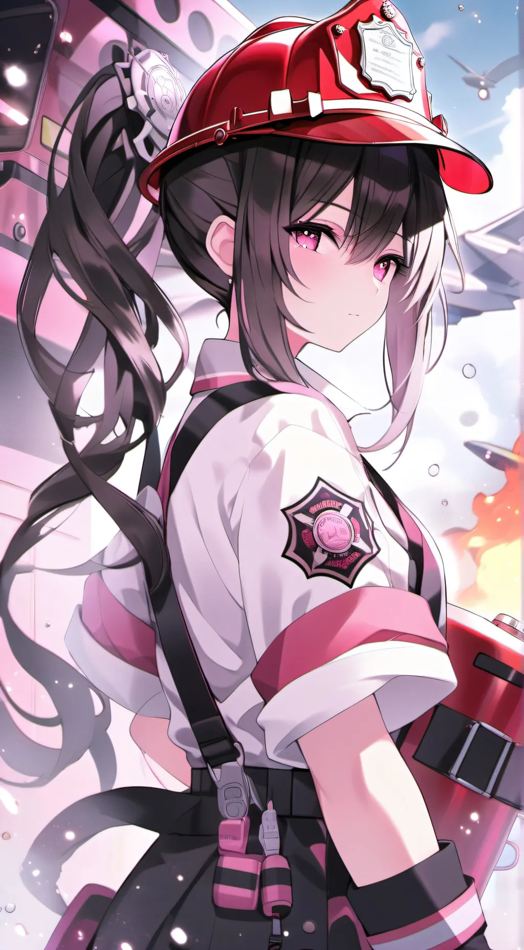 ai character: Angela  background