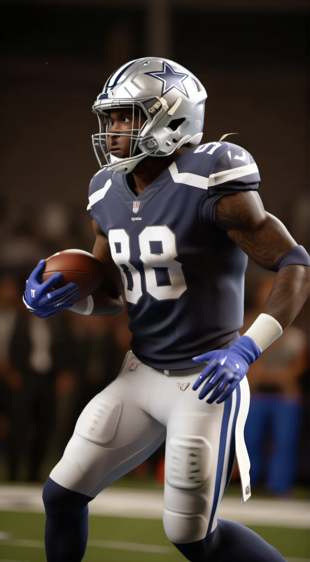 ai character: ceedee lamb  background