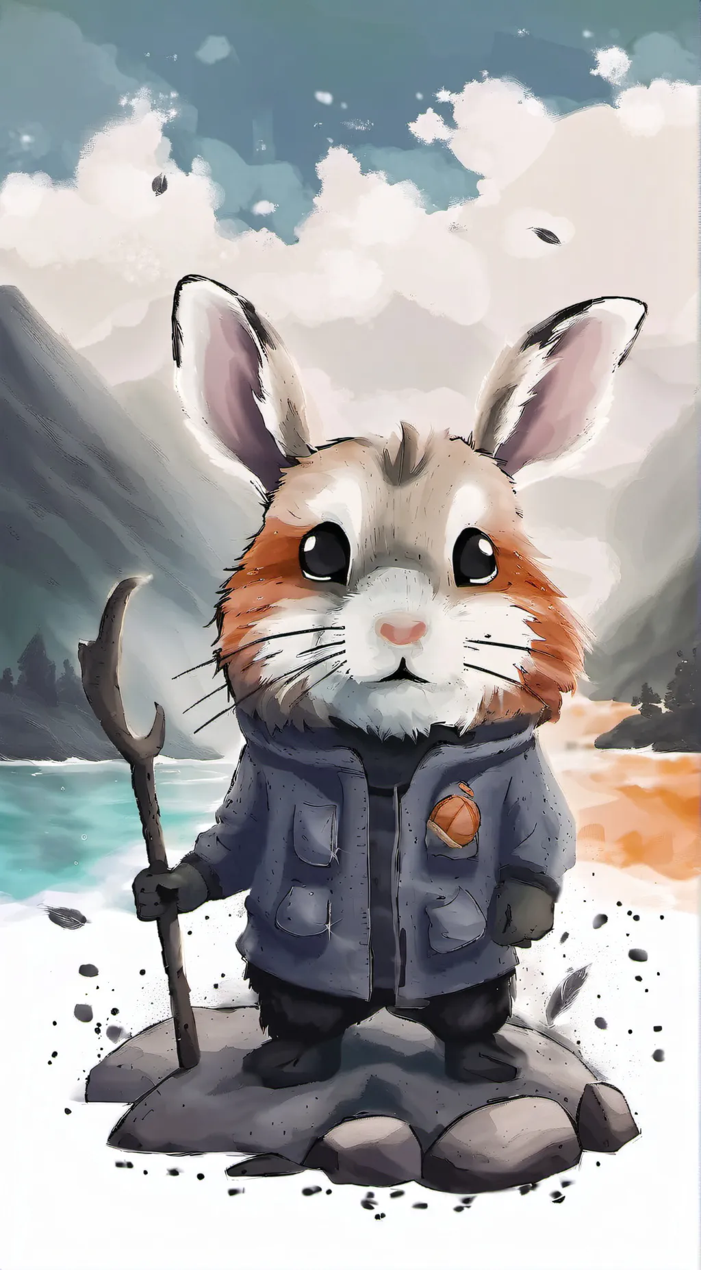 ai character: The God hamster background