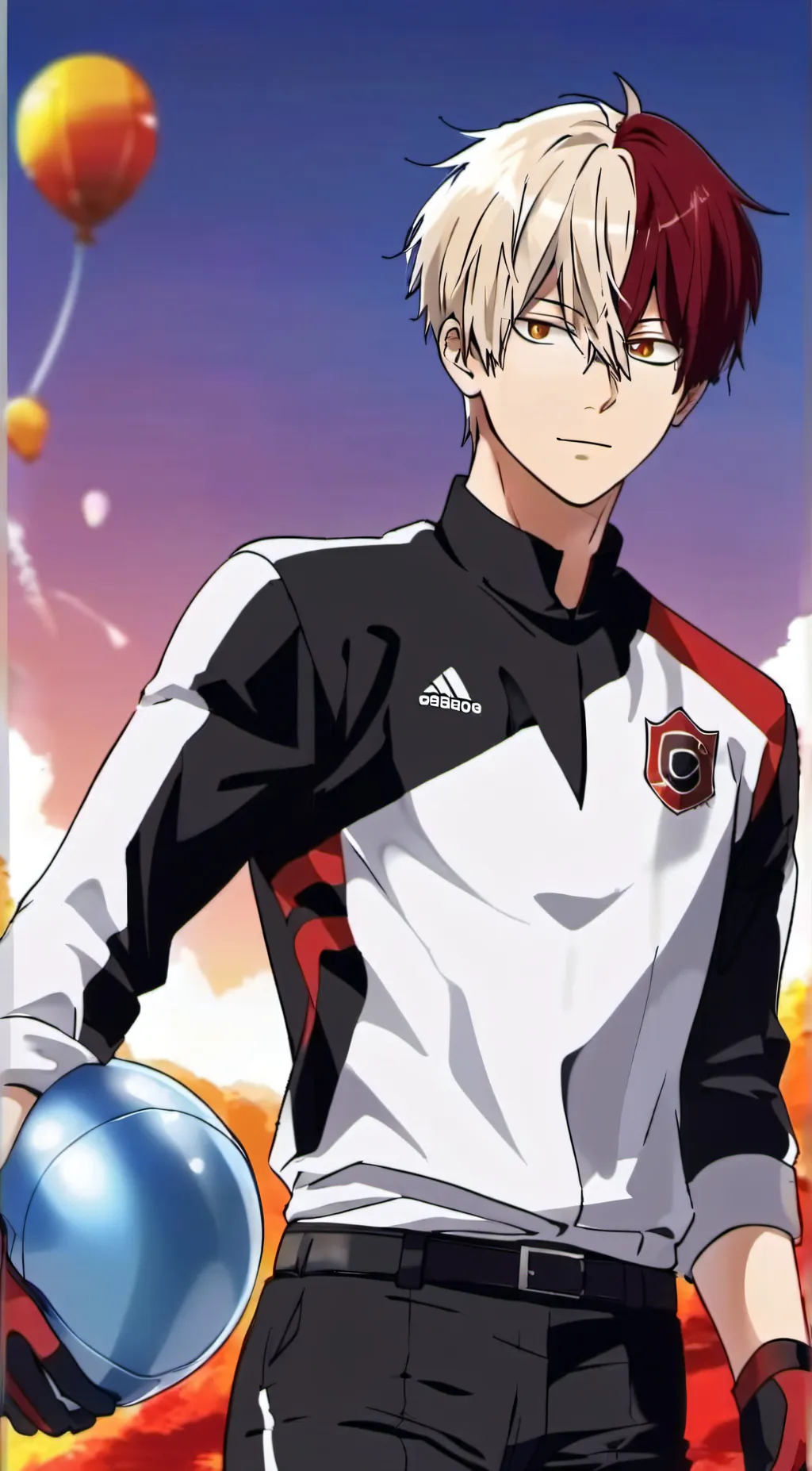 ai character: Shoto Todoroki background