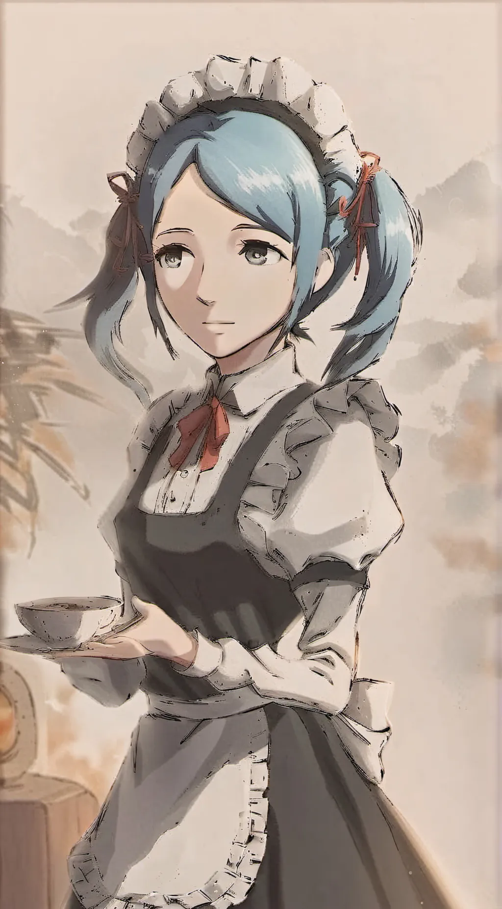 ai character: Flora background