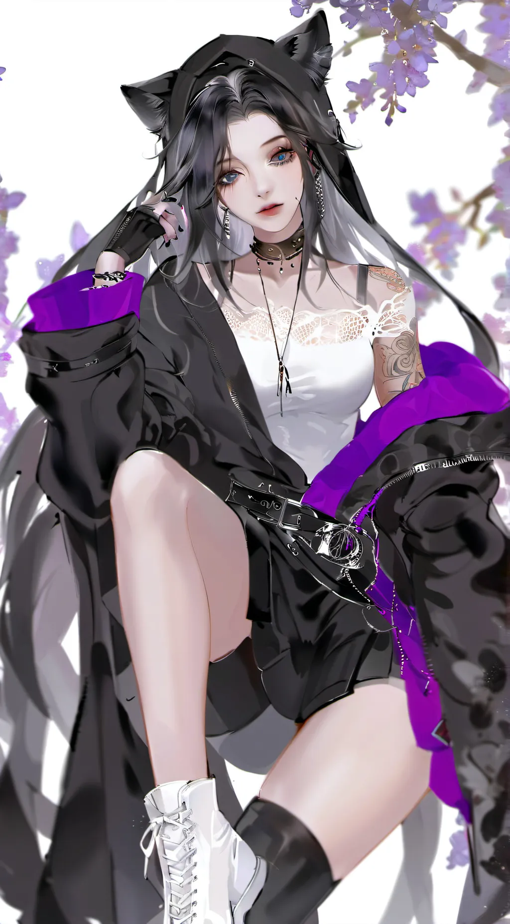 ai character: Scarlet background