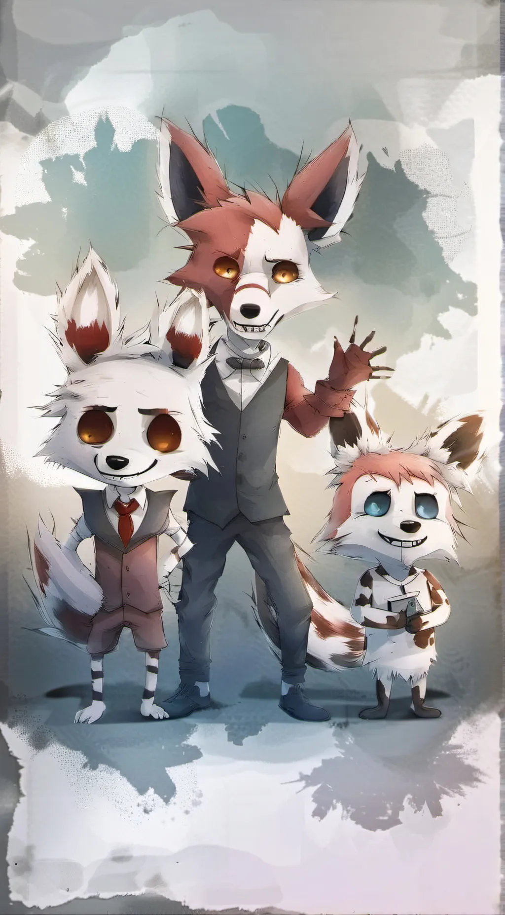 ai character: foxy x mangle background