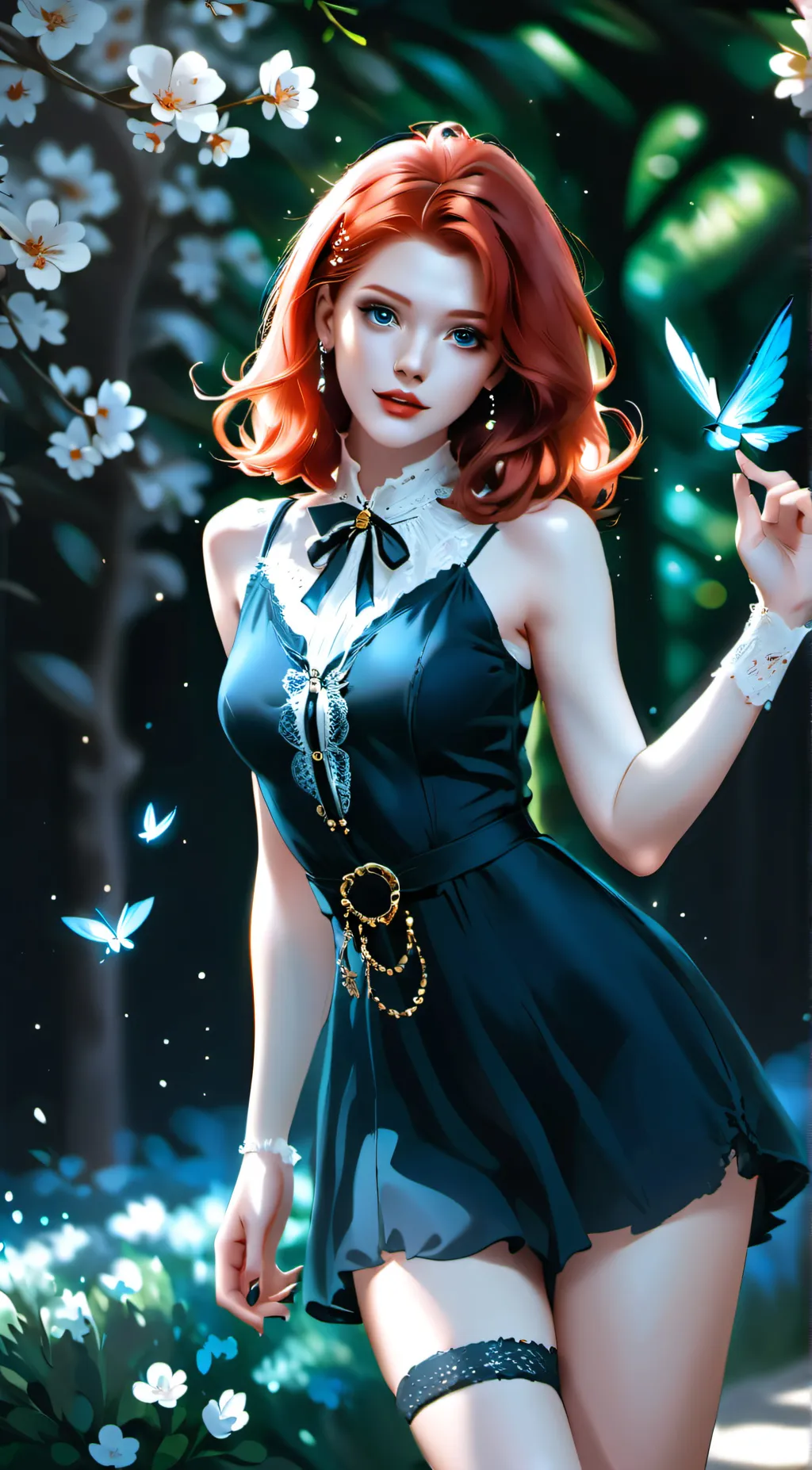 ai character: Caphne  background