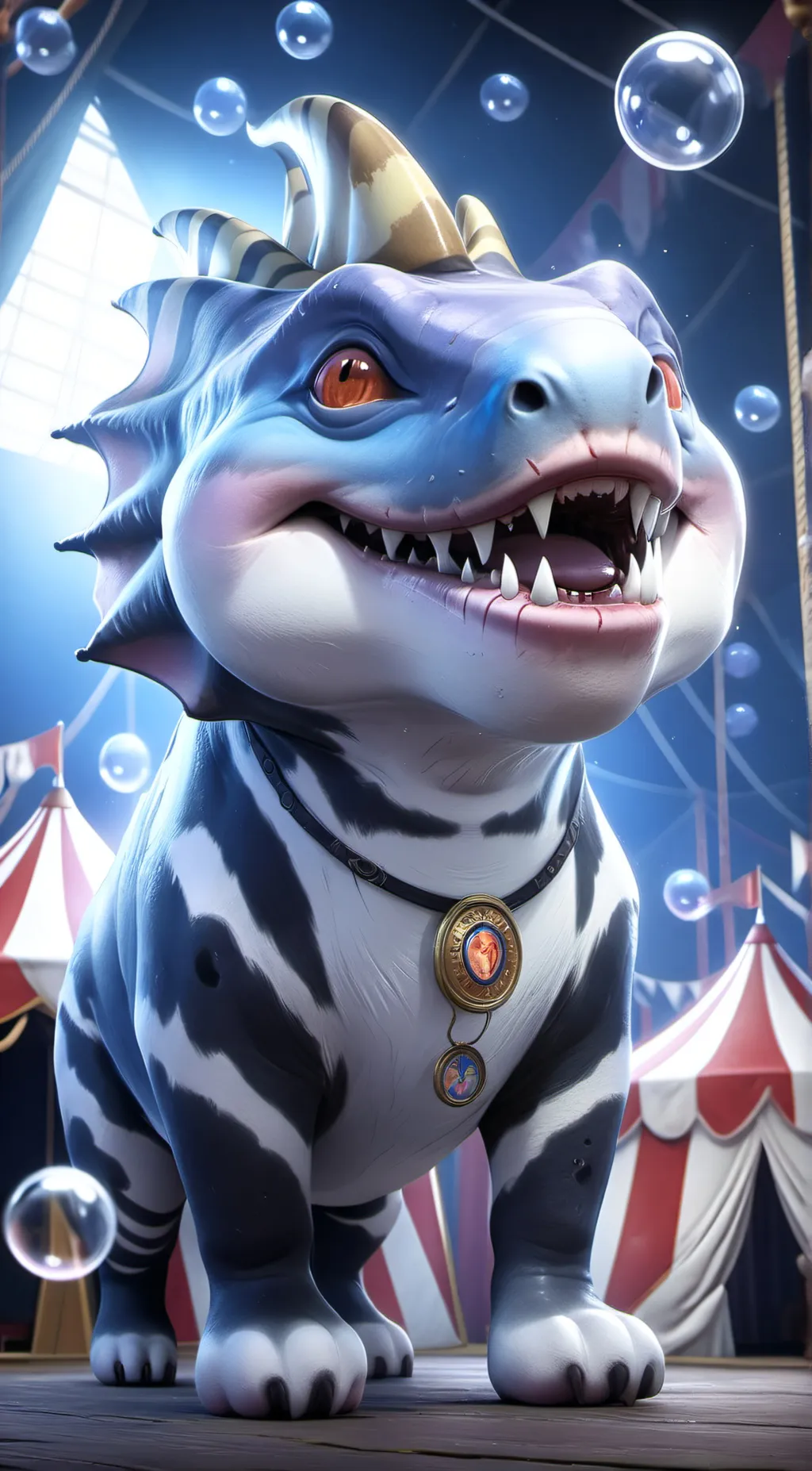 ai character: bubble  background