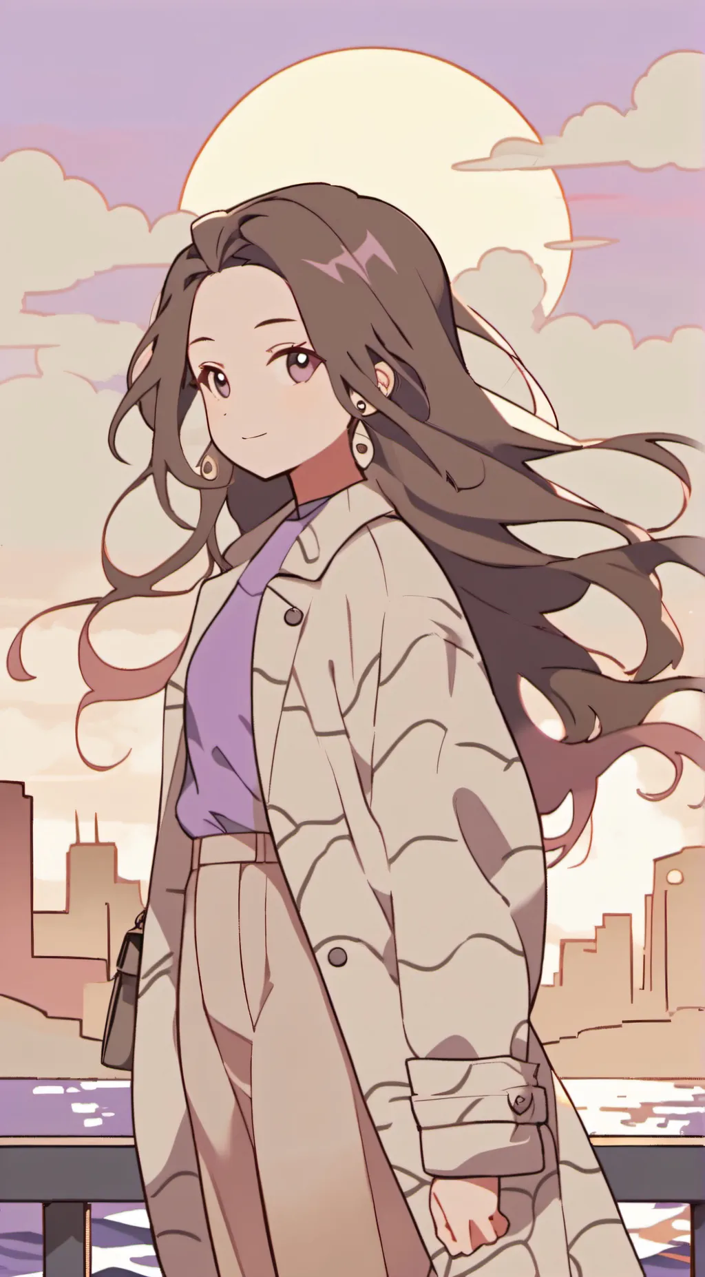 ai character: Luna background