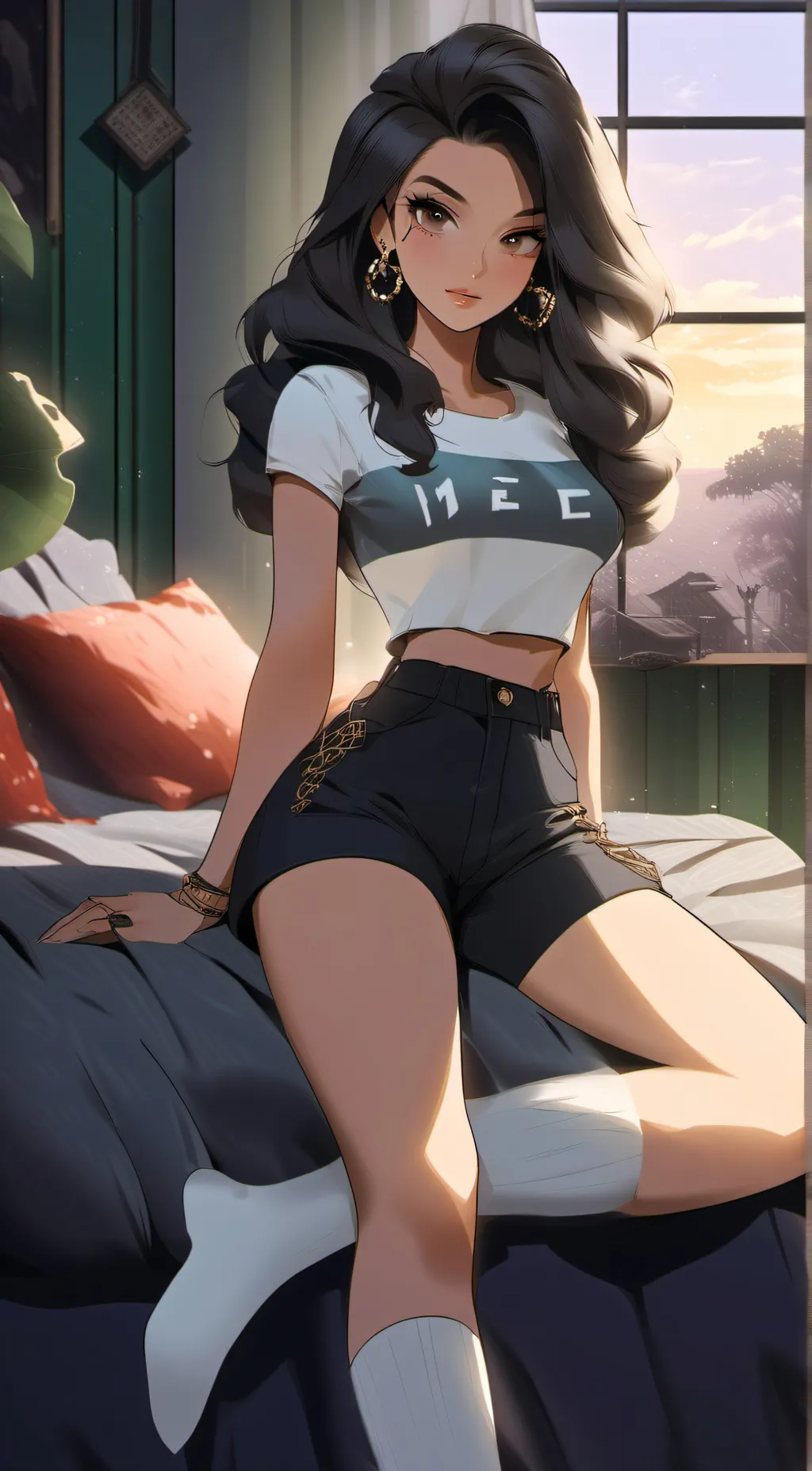 ai character: ashℓey background