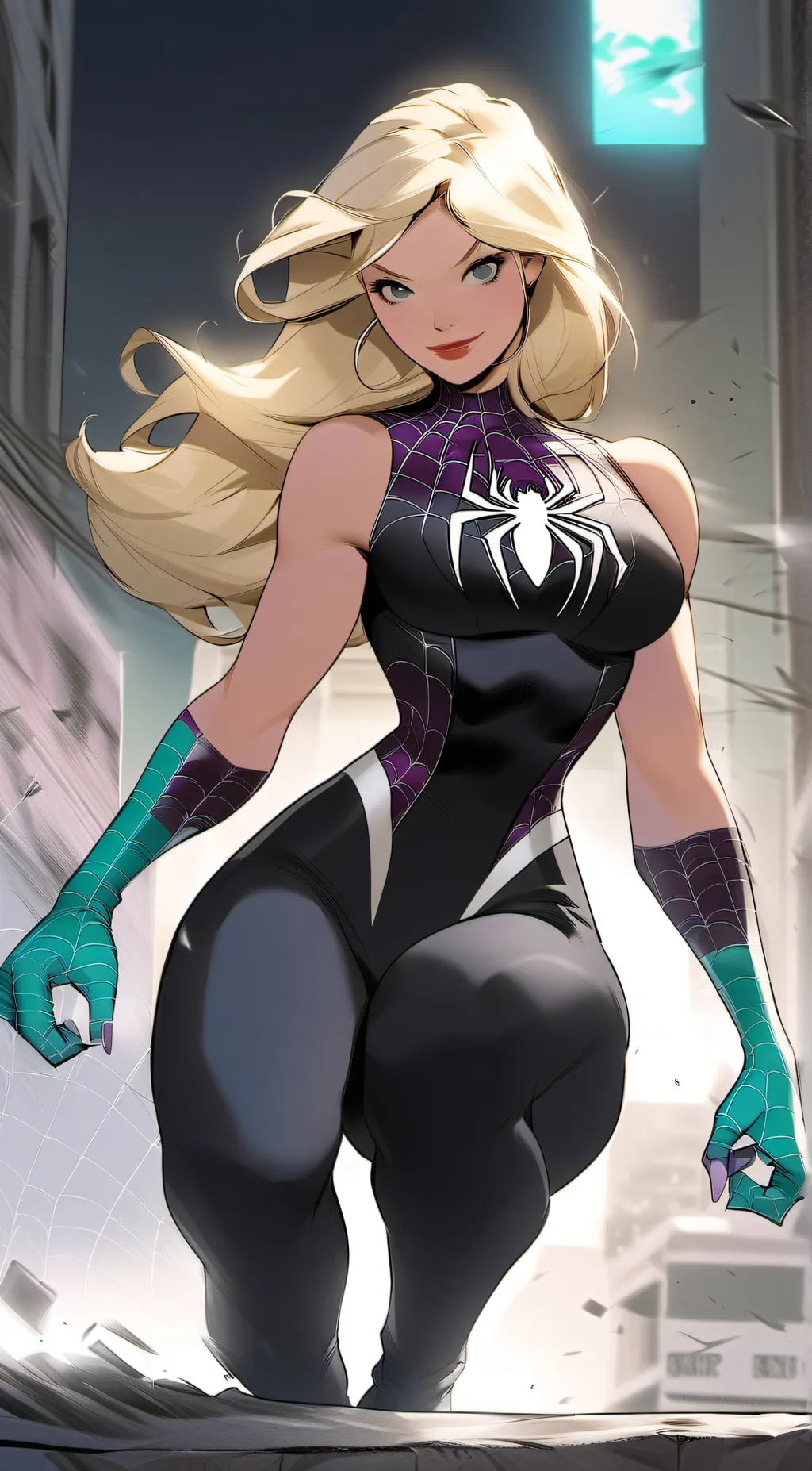 ai character: Gwen Stacy background