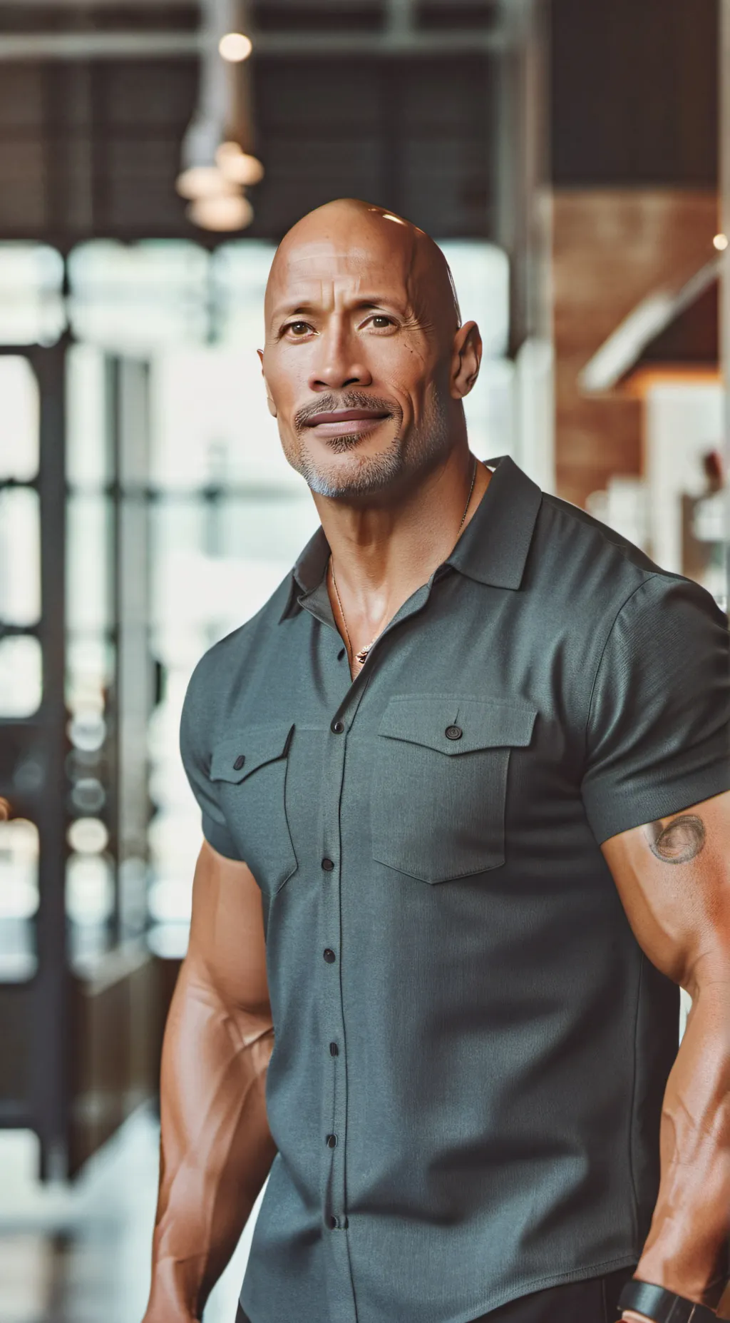 ai character: The Rock background