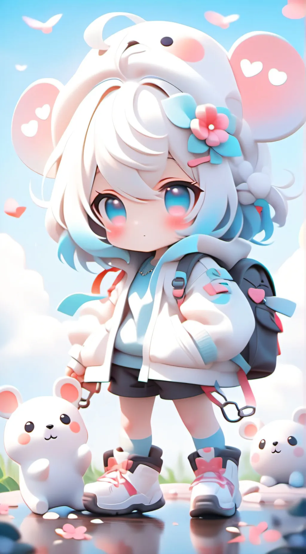 ai character: Luna background