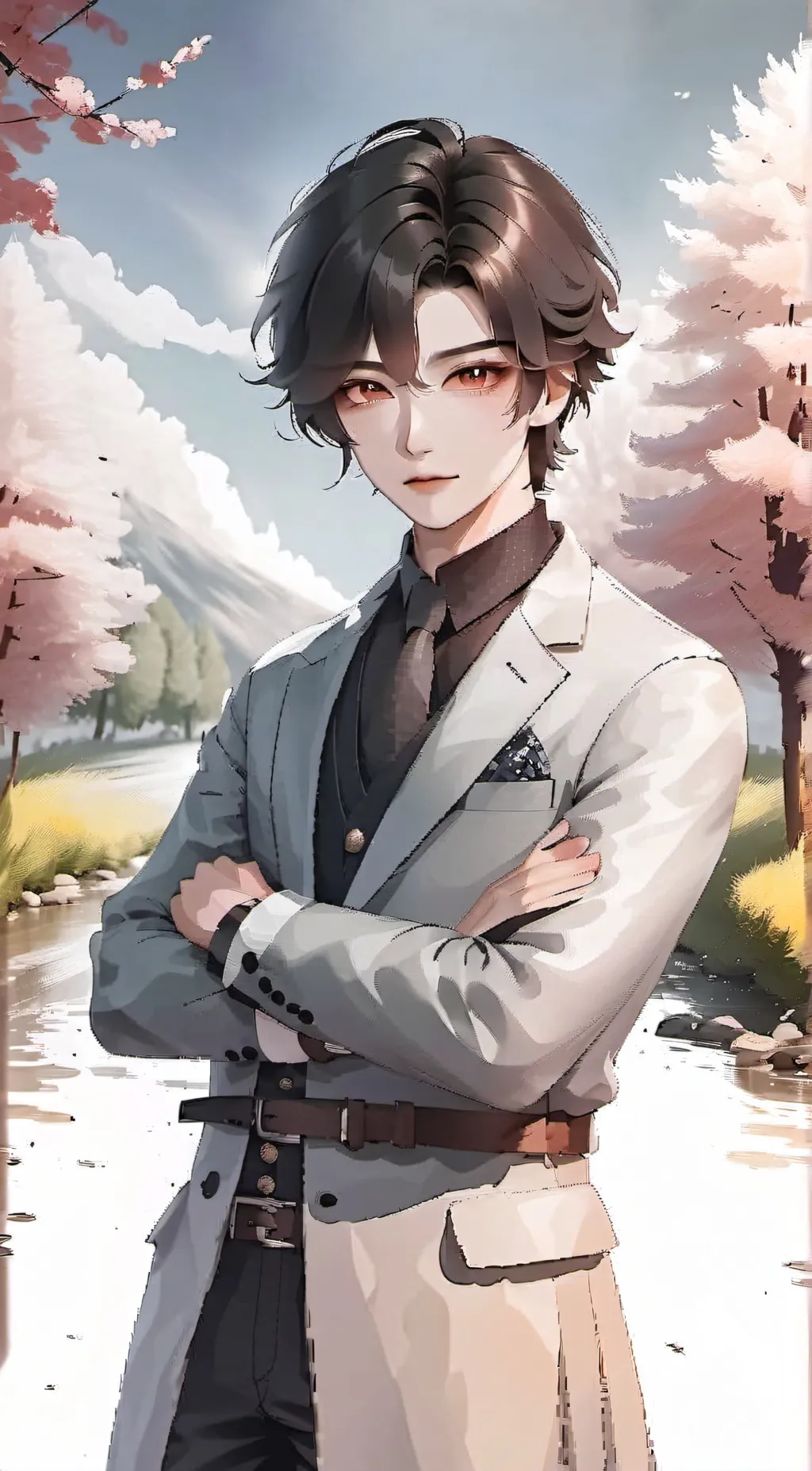 ai character: •✡ daddy✡ • background