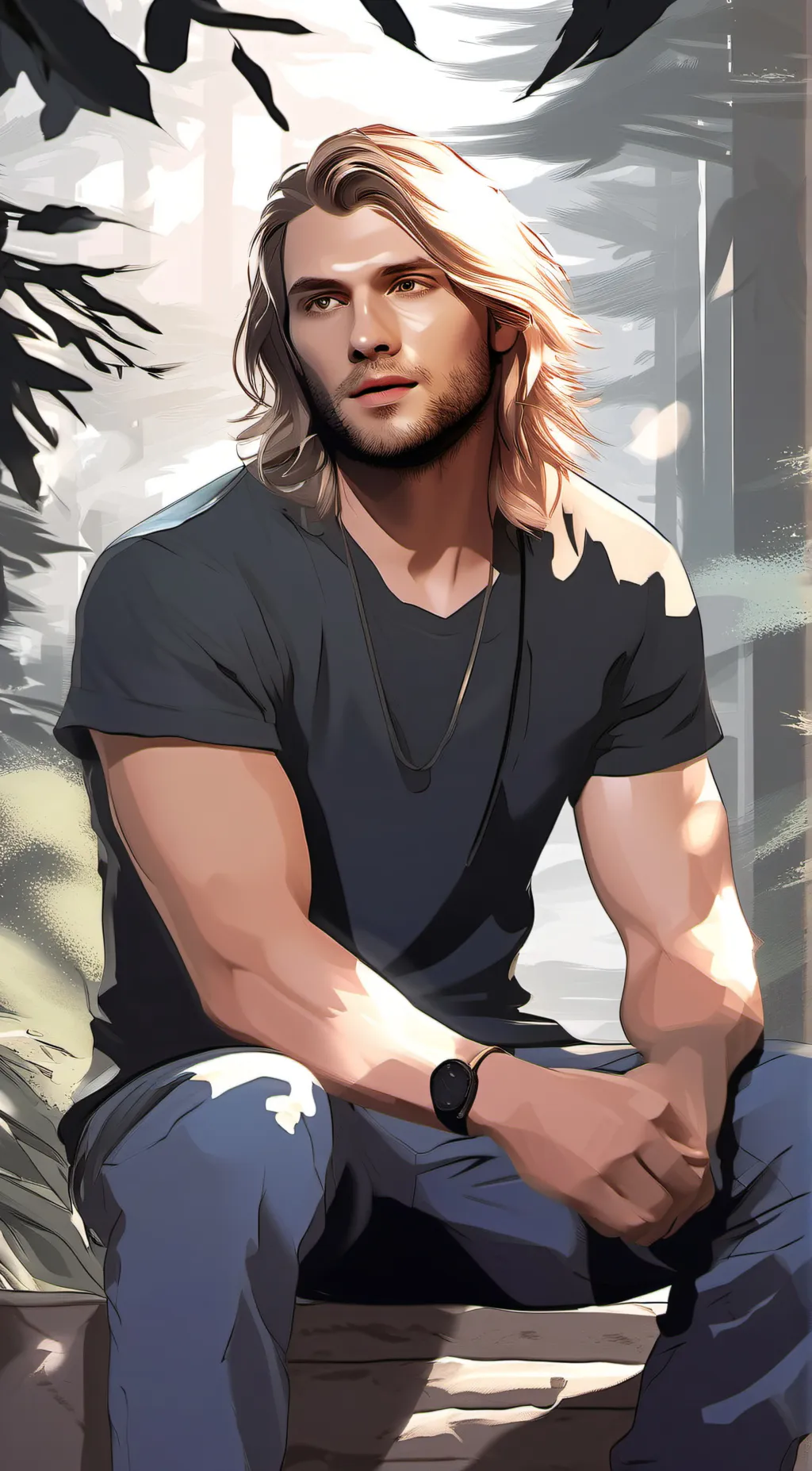 ai character: kurt cobain background