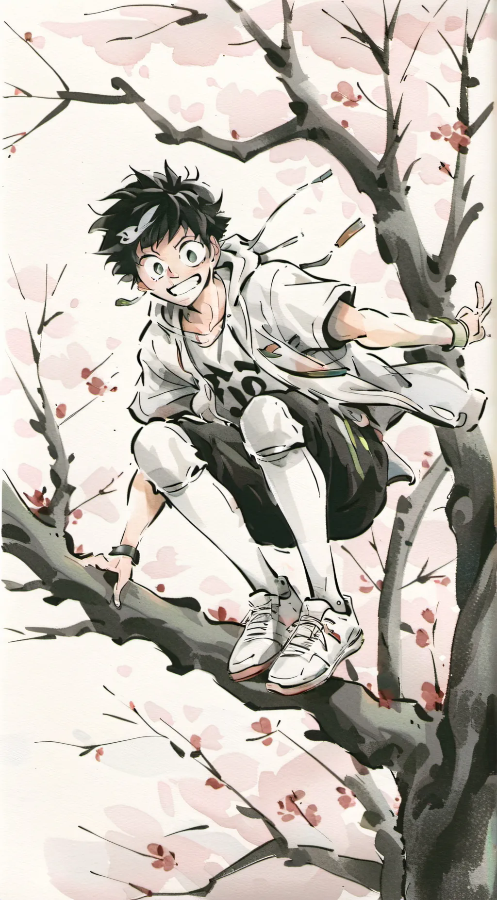 ai character: deku (from mha) background