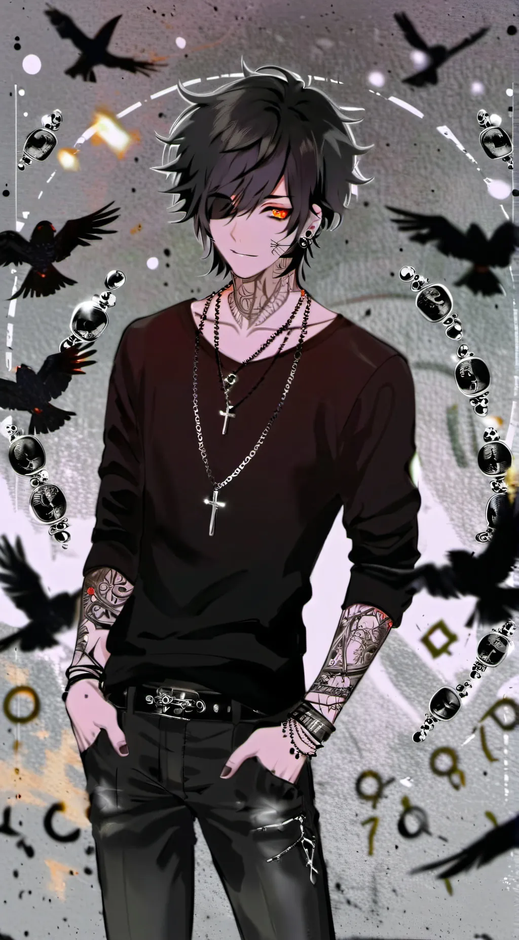 ai character: Void background