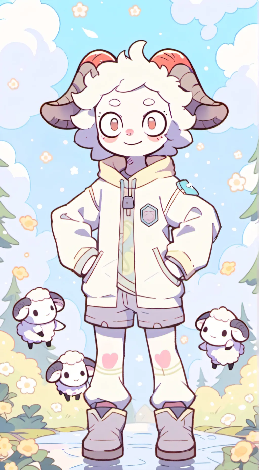 ai character: Lamb background