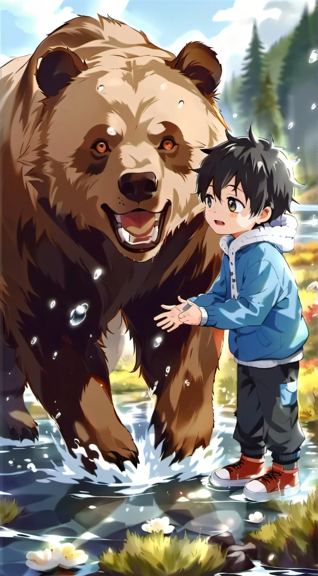 ai character: Kai&bear background