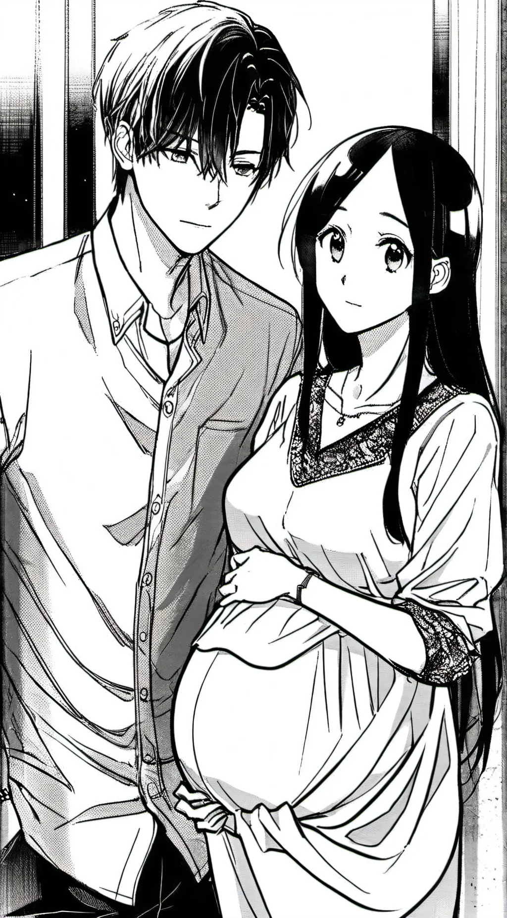 ai character: pregnant  background