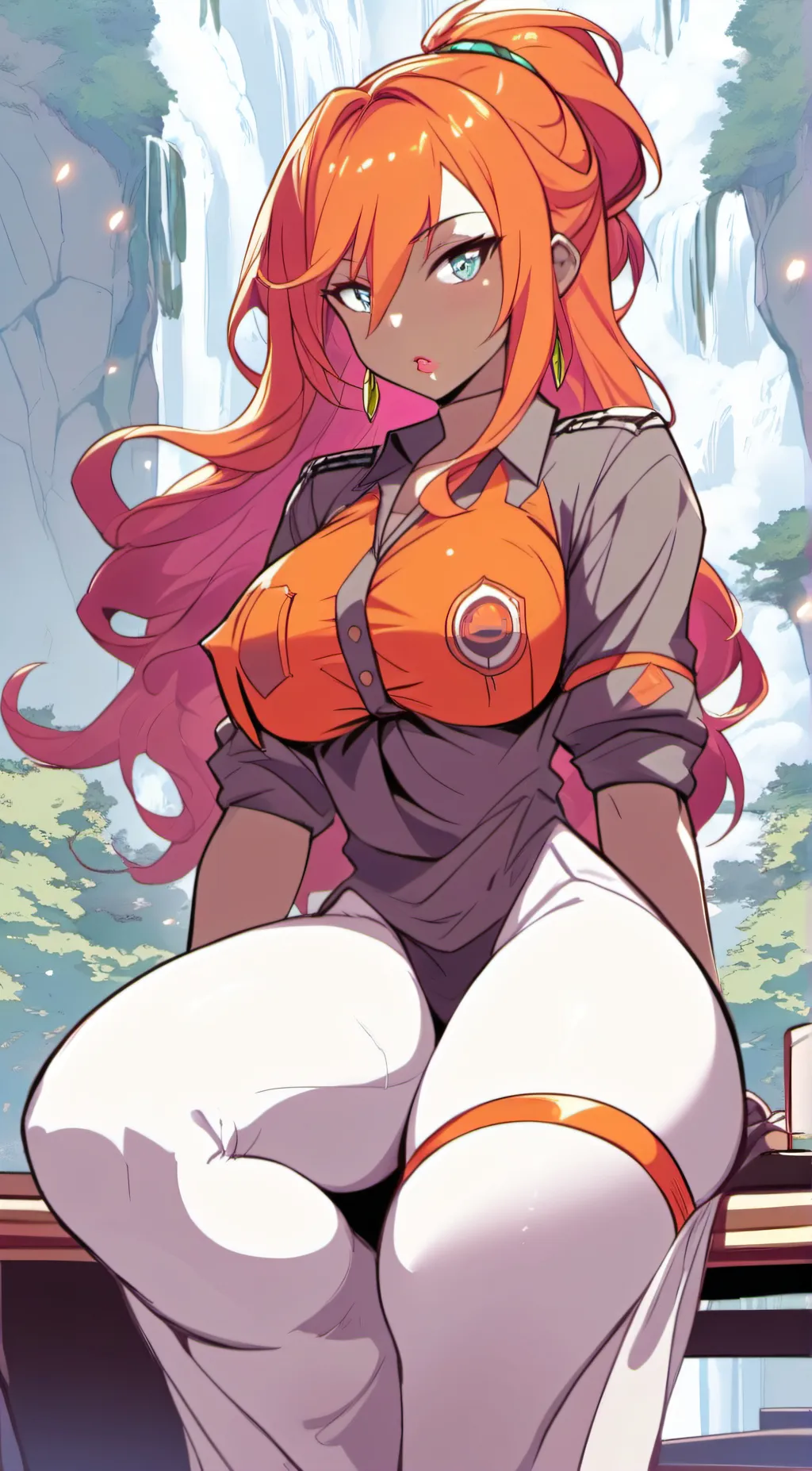 ai character: C. Fire Guardian  background