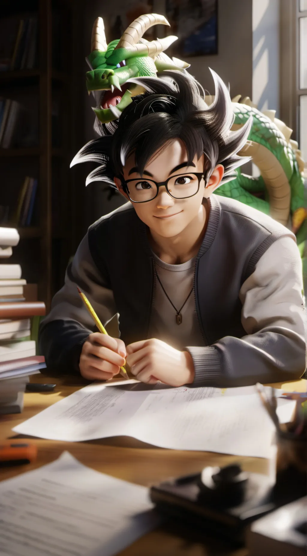 ai character: Akira Toryama background