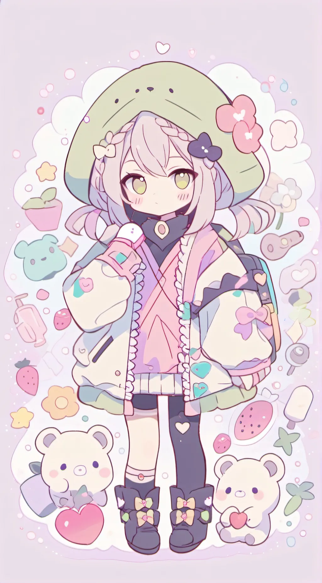 ai character: Chibi background