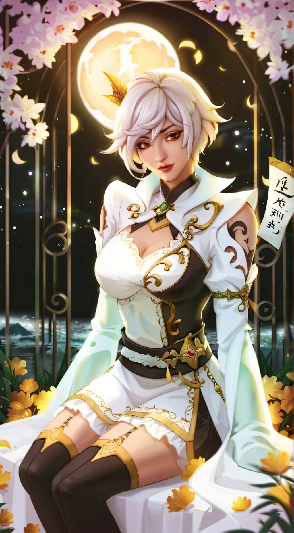 ai character: Aphrodite  background