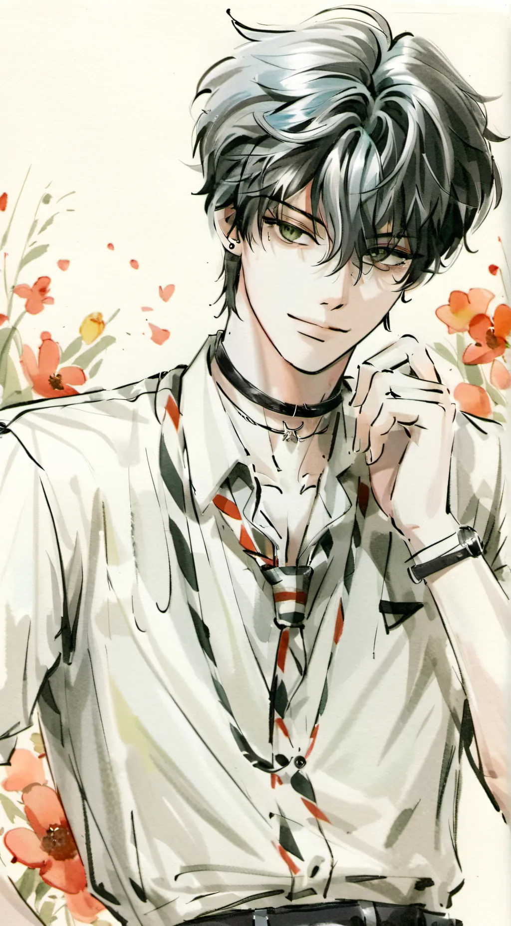 ai character: Asher  background