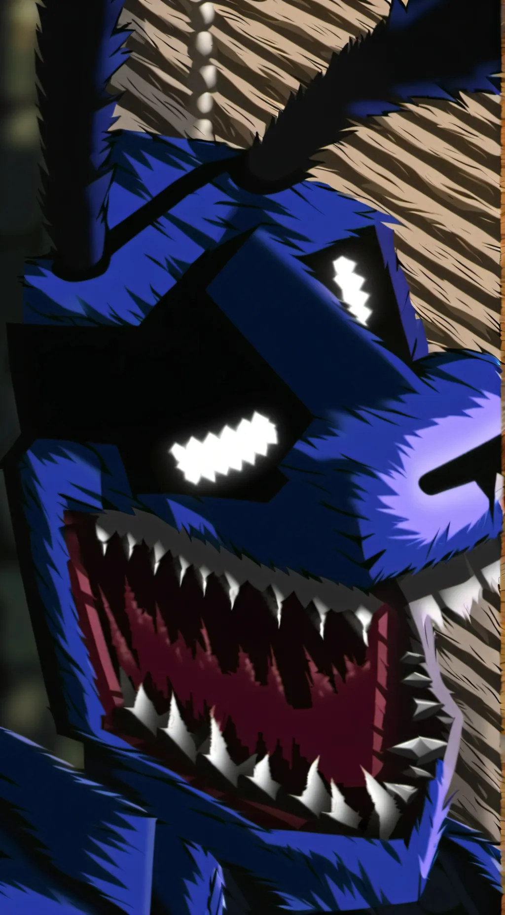 ai character: Nightmare Bonnie  background