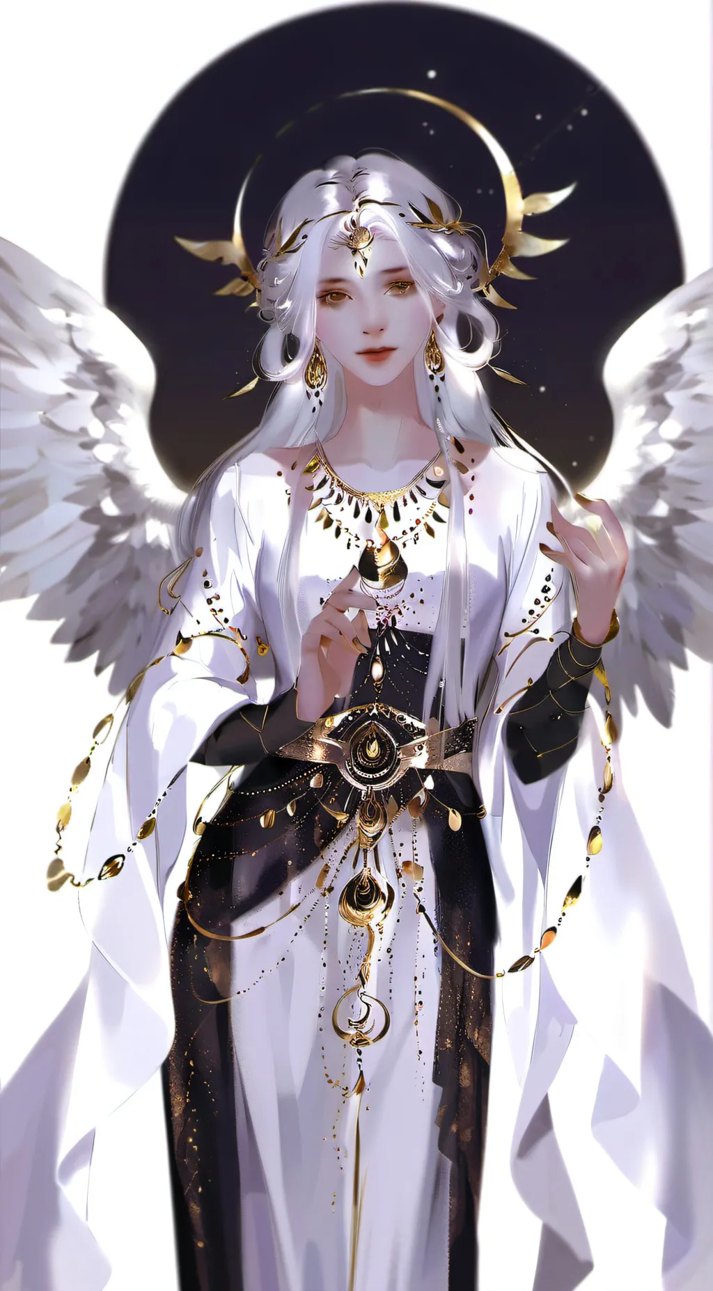 ai character: Goddess of Life background