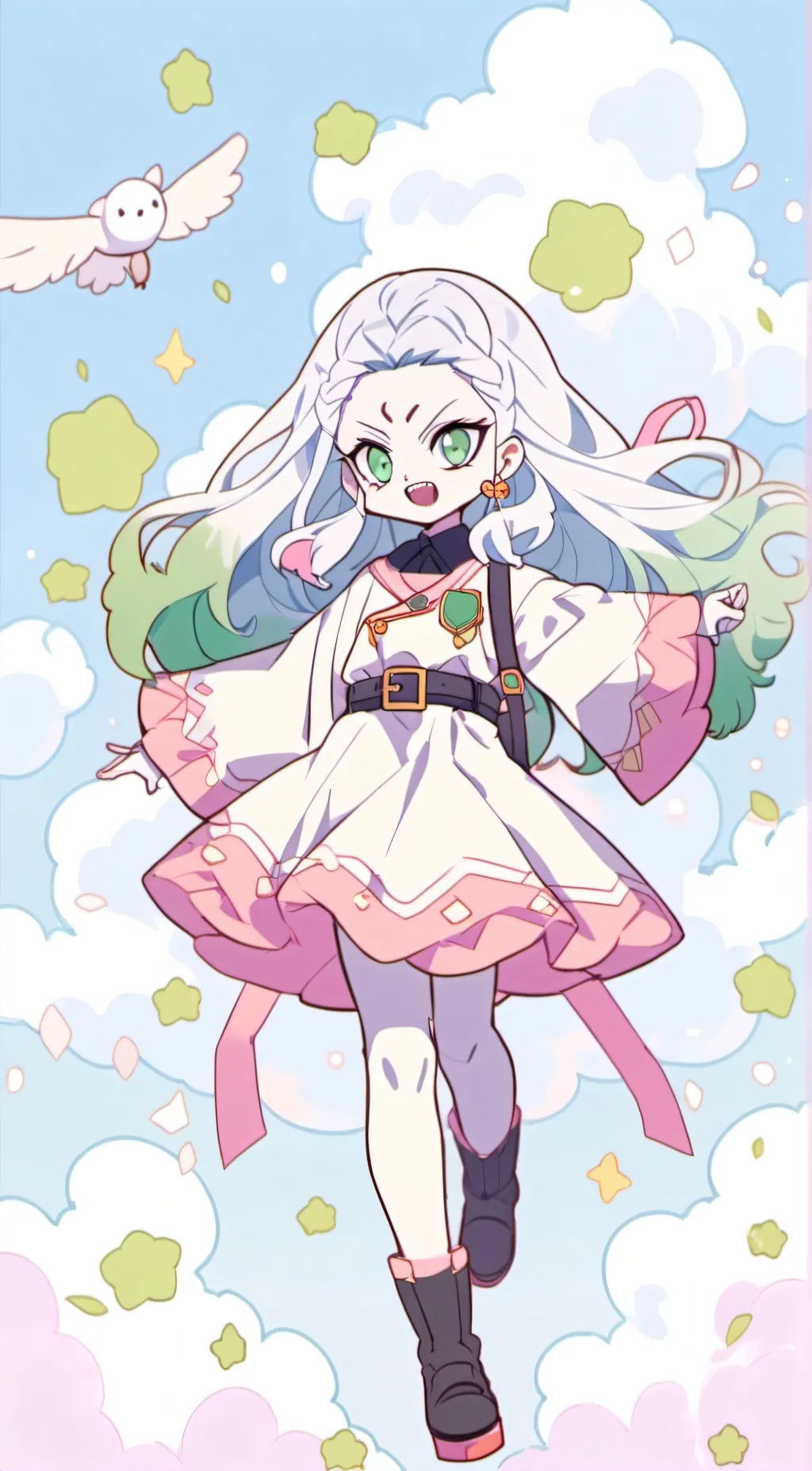 ai character: chibi daki background