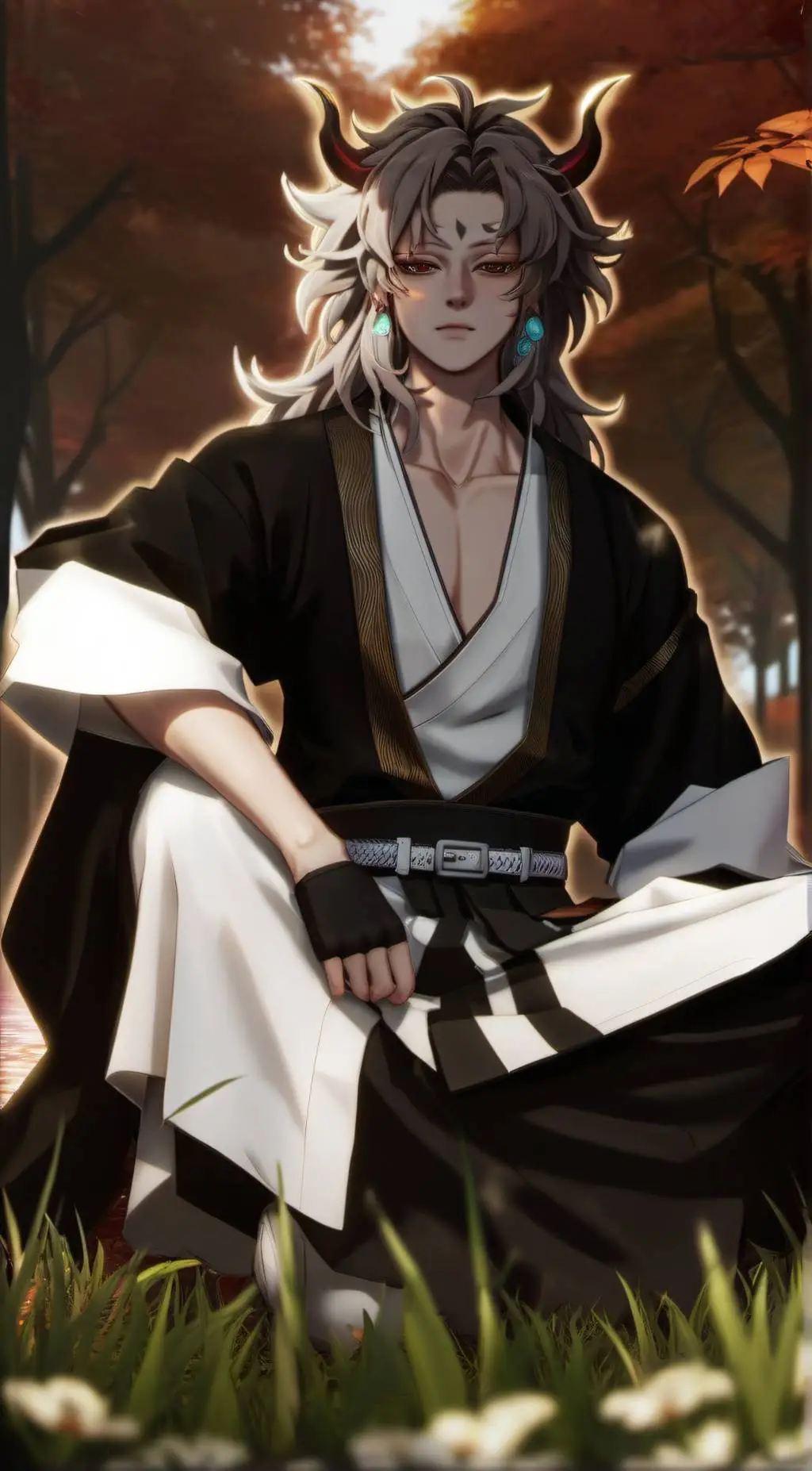 ai character: Yoriichi tsugikuni background