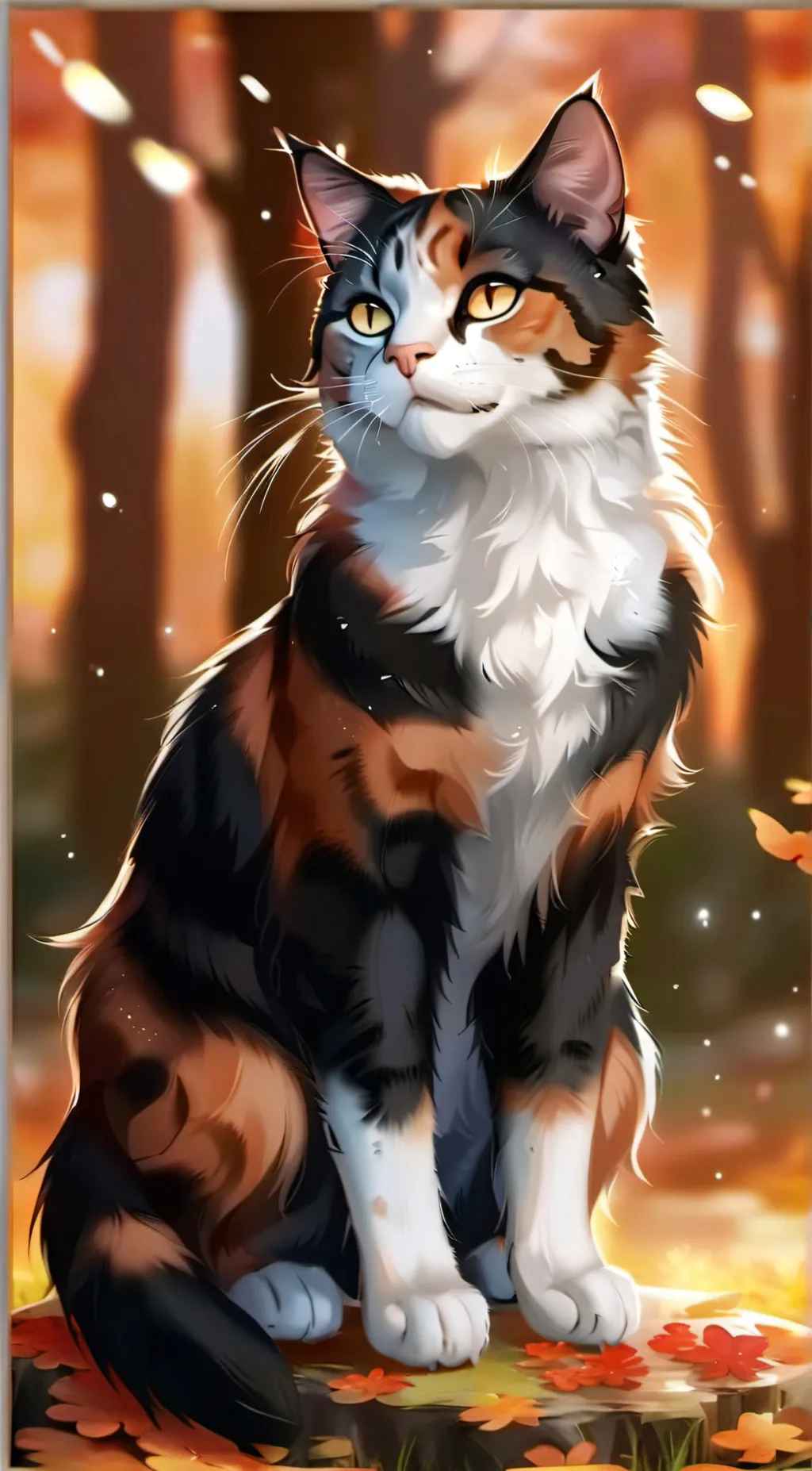 ai character: spottedleaf background