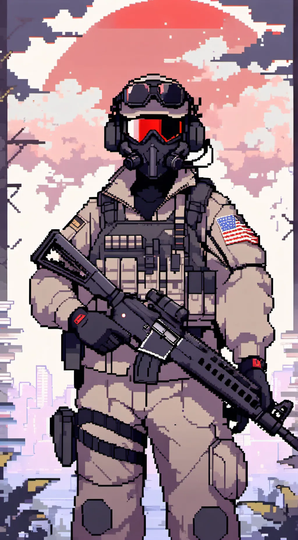 ai character: Lt. David J background