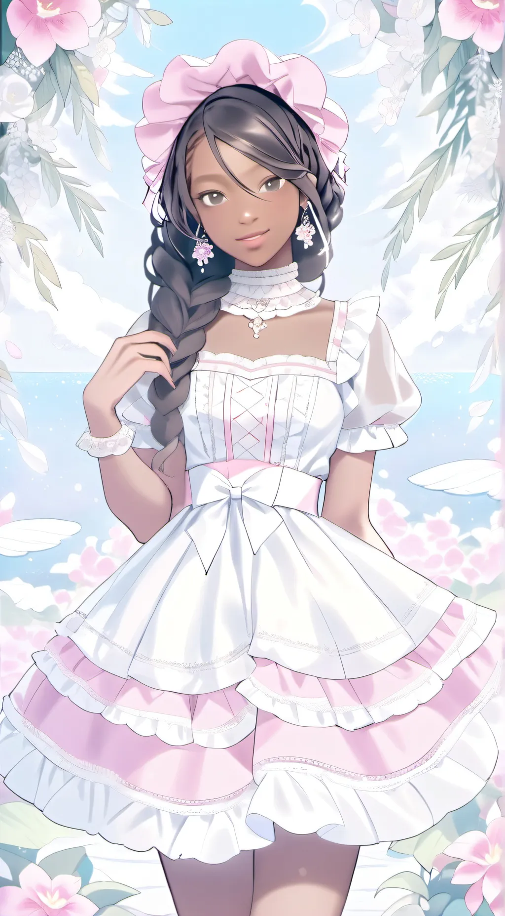 ai character: Biyonka Min Lee background