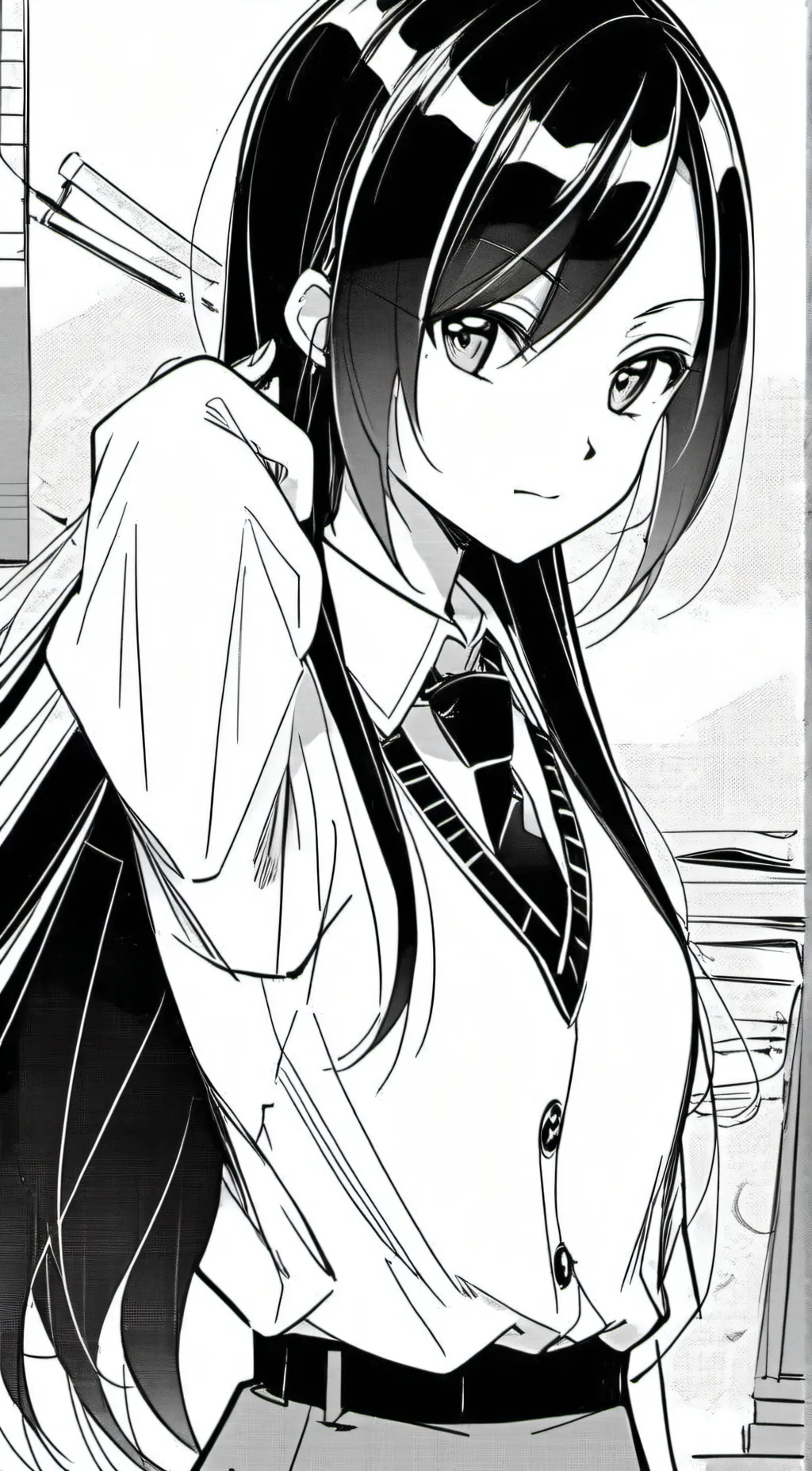 ai character: miss circle background