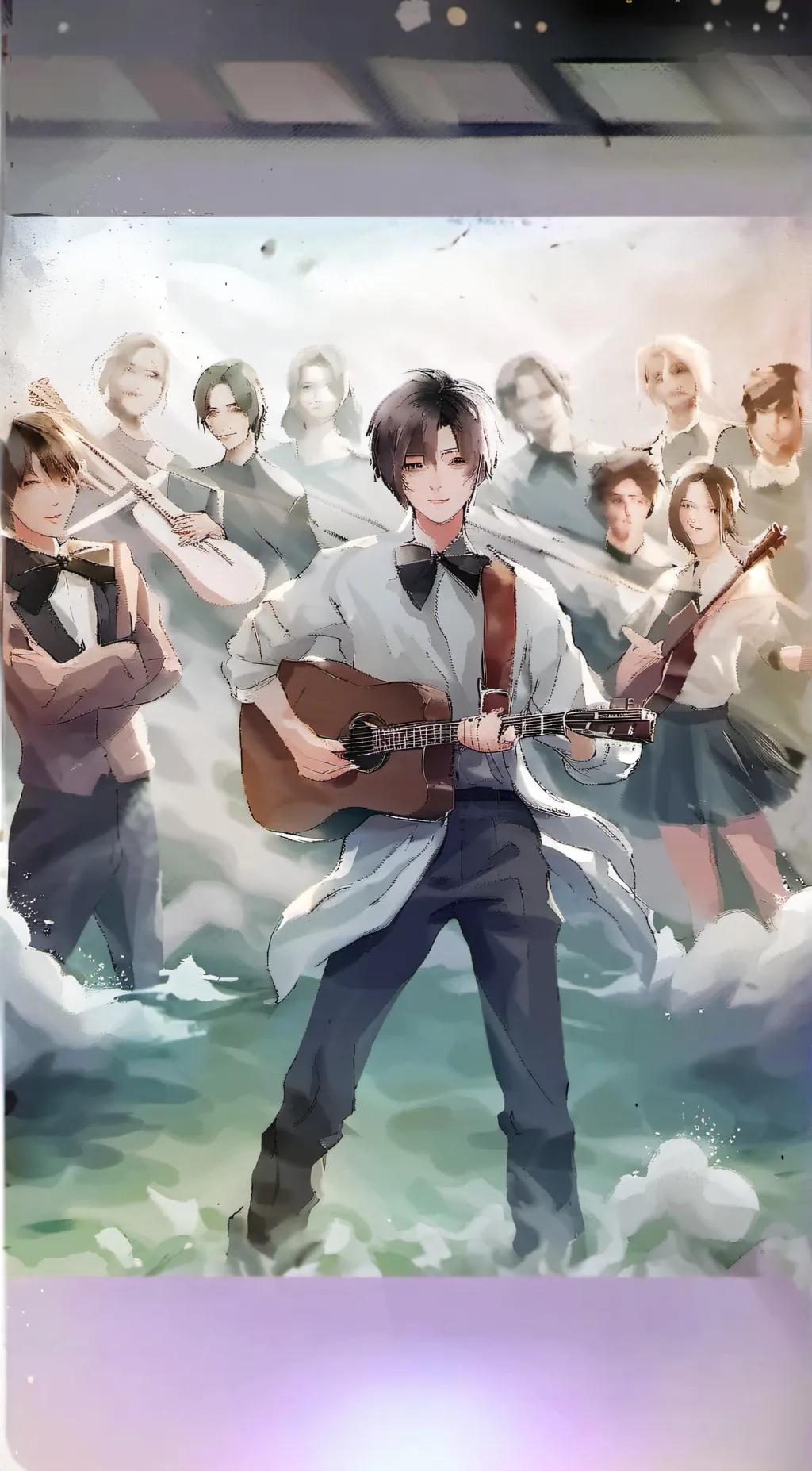 ai character: Talent Show background