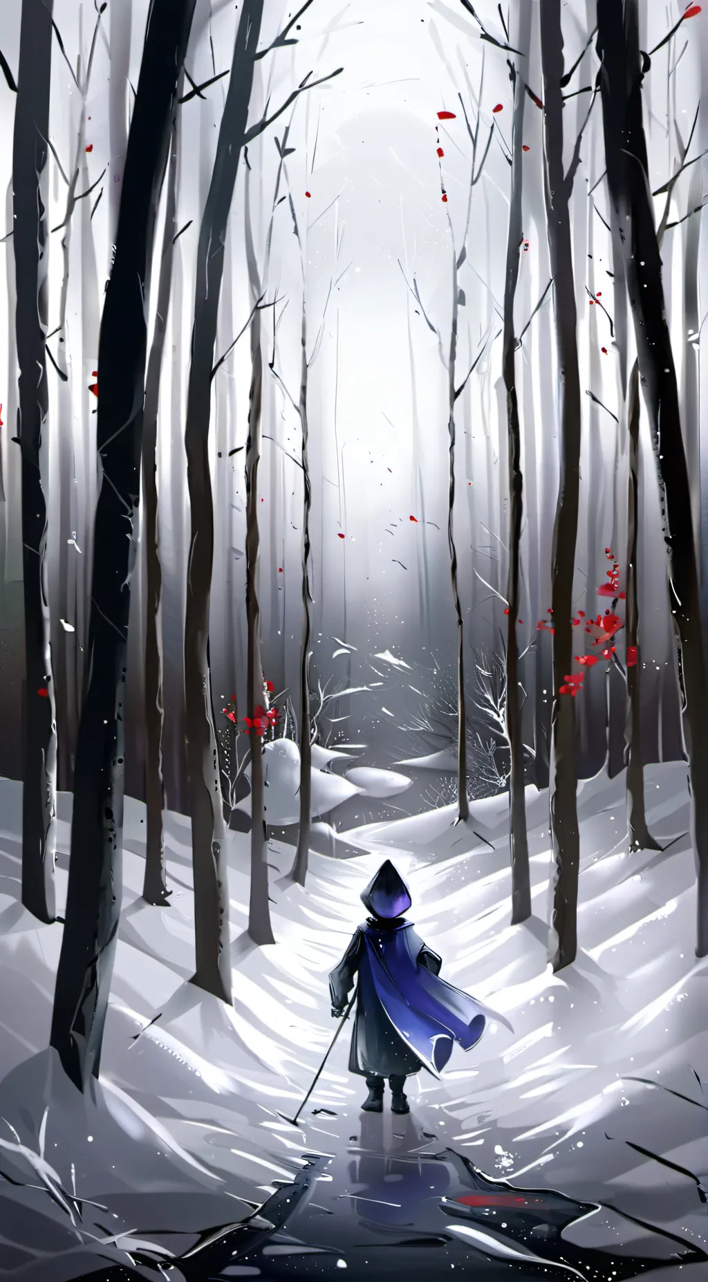 ai character:  bitter giggle background