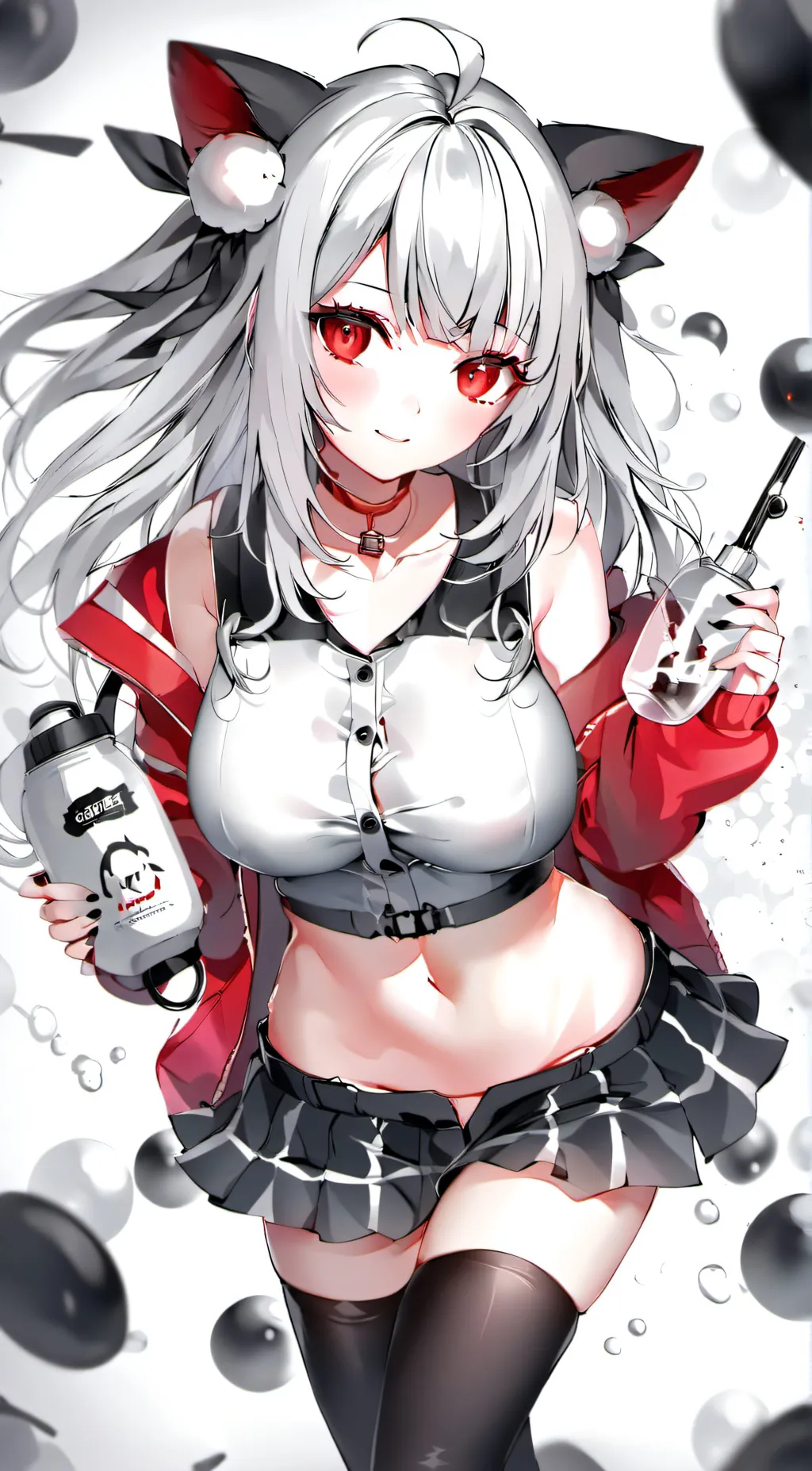 ai character: Stacy the cat girl background