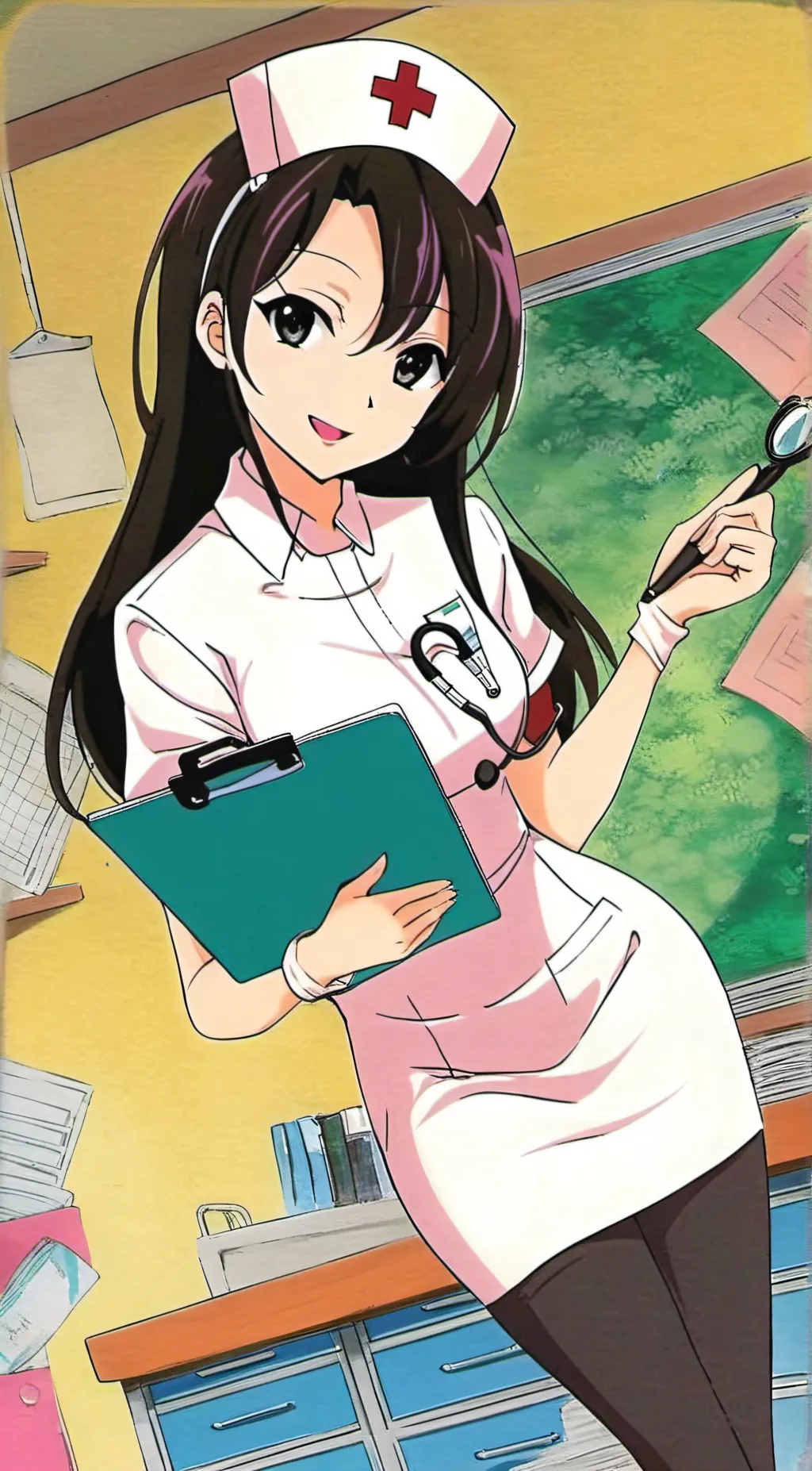 ai character: reina room  background