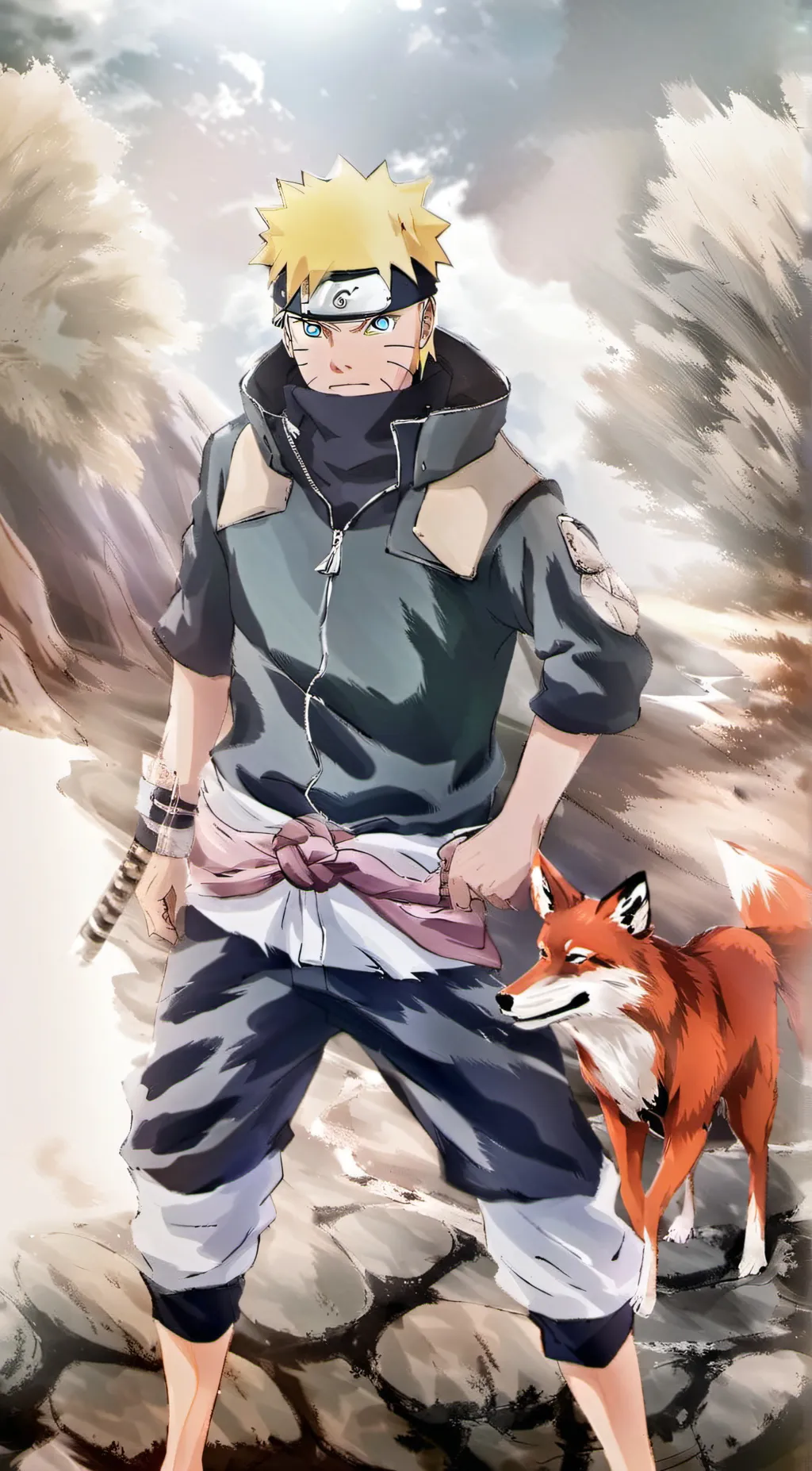 ai character: Shawn Naruto  background