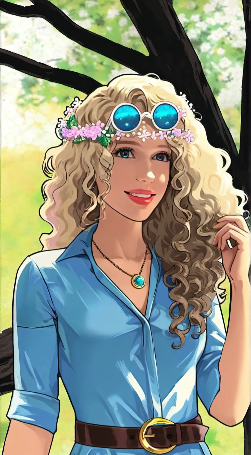 ai character: Lana  background