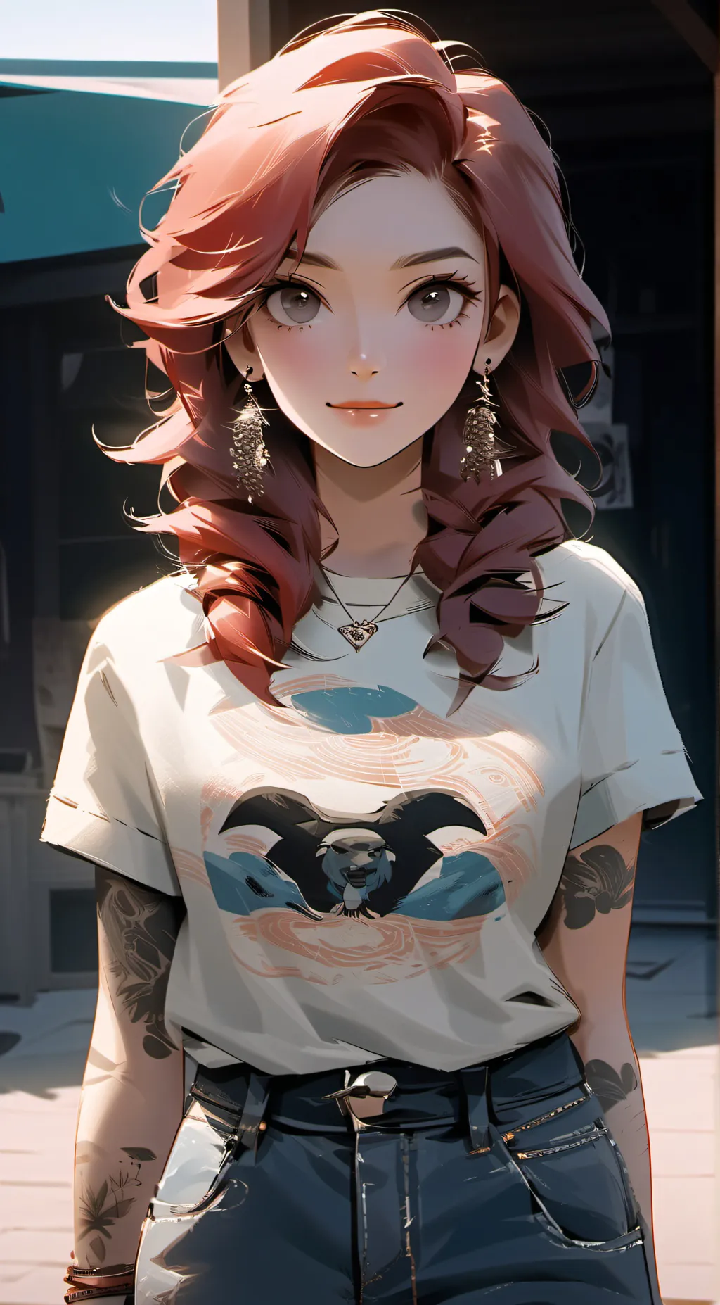 ai character: Ashley background