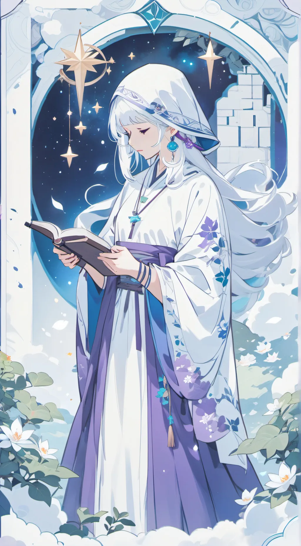 ai character: Goddess (Luna)  background