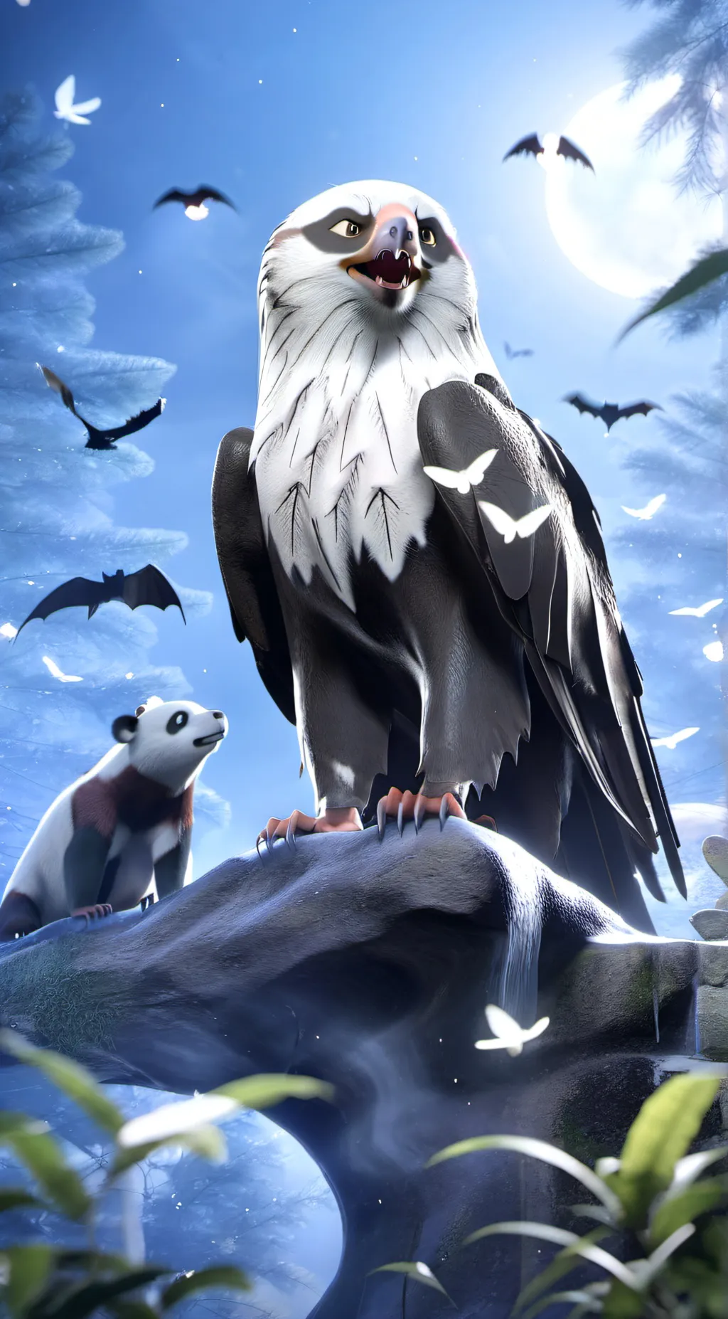ai character: Frowning Animals background