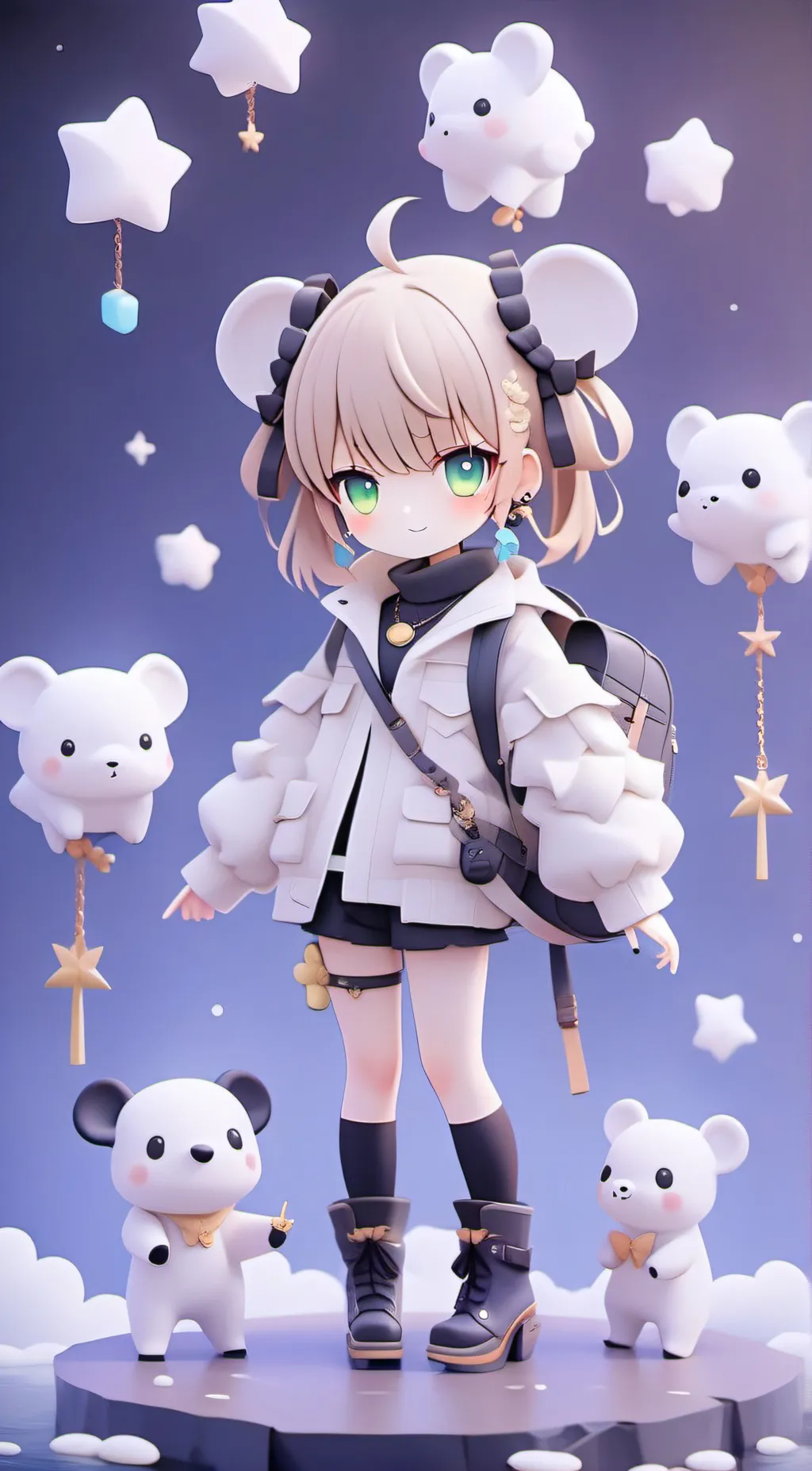 ai character: Izzie!!♥ background