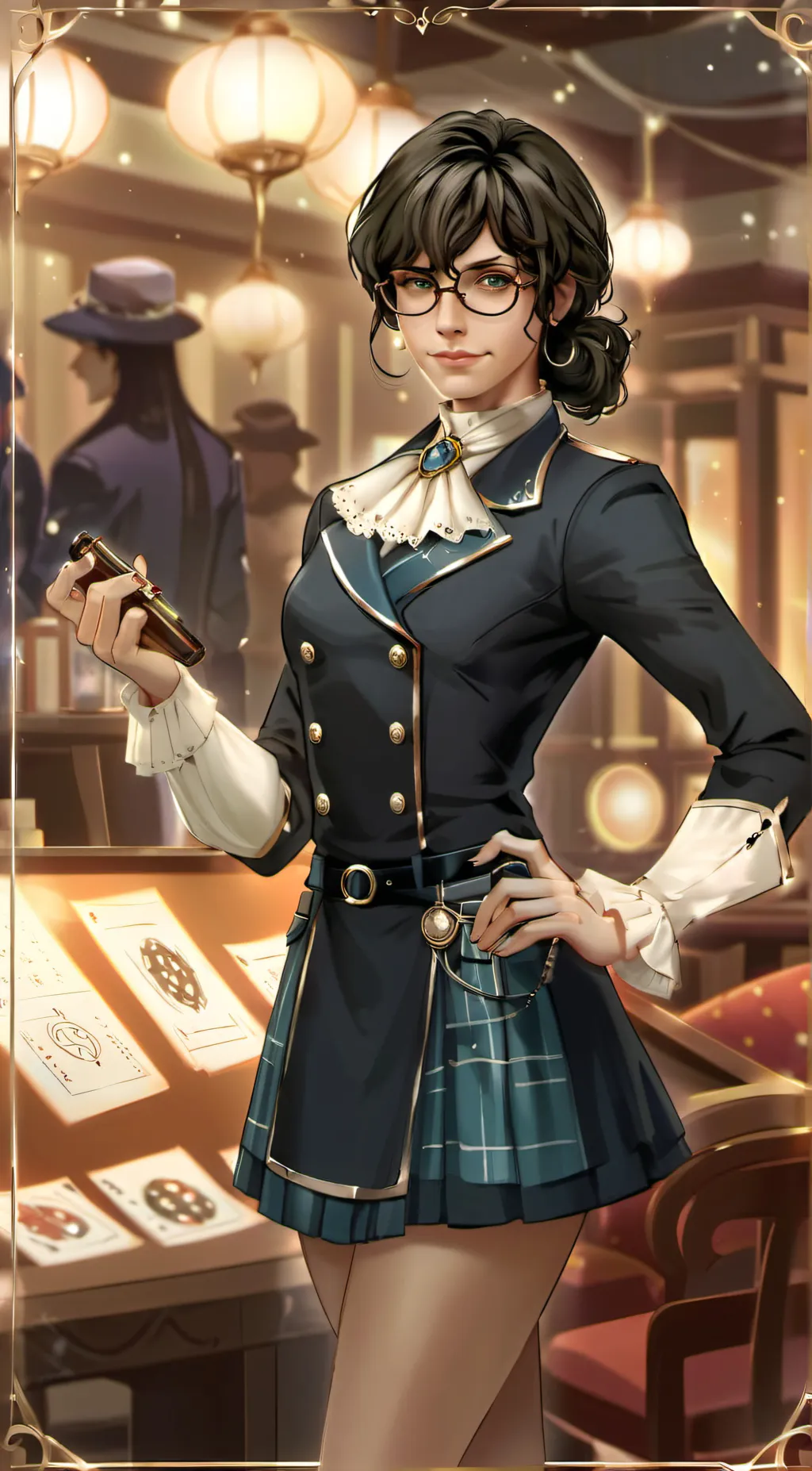 ai character: Genderbent Q background