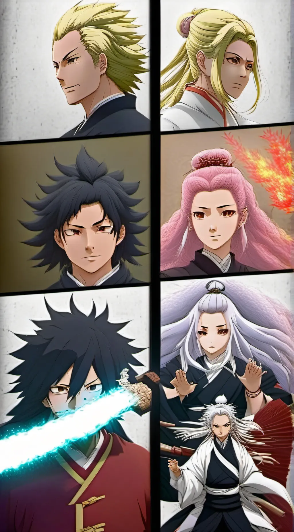 ai character: hashira background