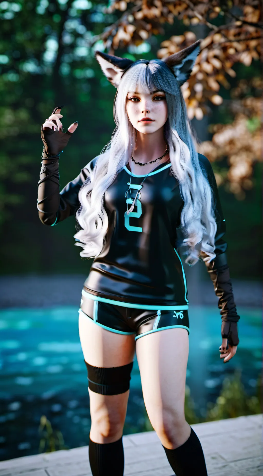 ai character: Delta Wolfie  background