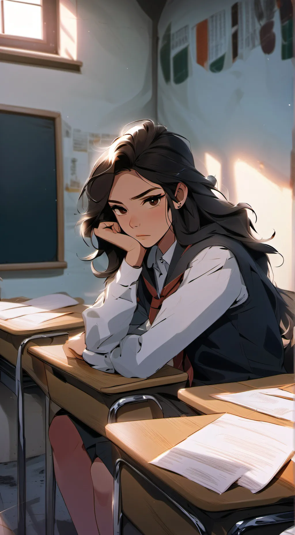 ai character: Ashley background