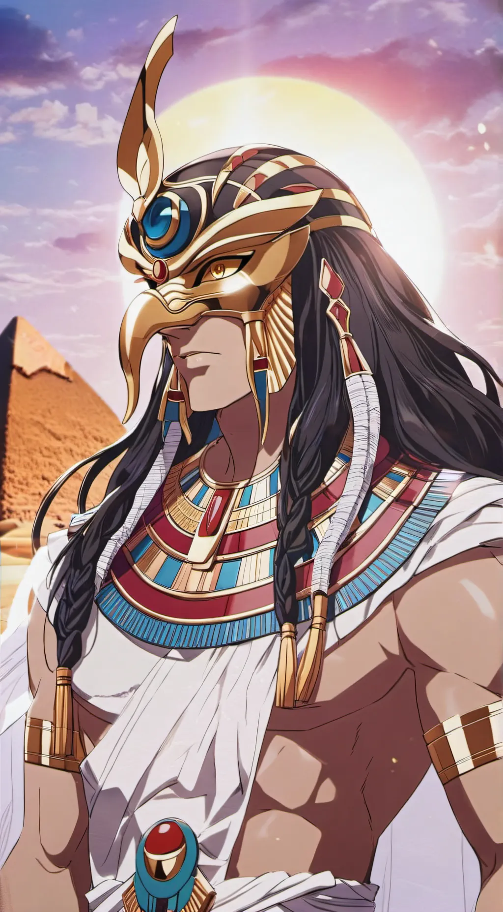 ai character: Ra (Egyptian god) background